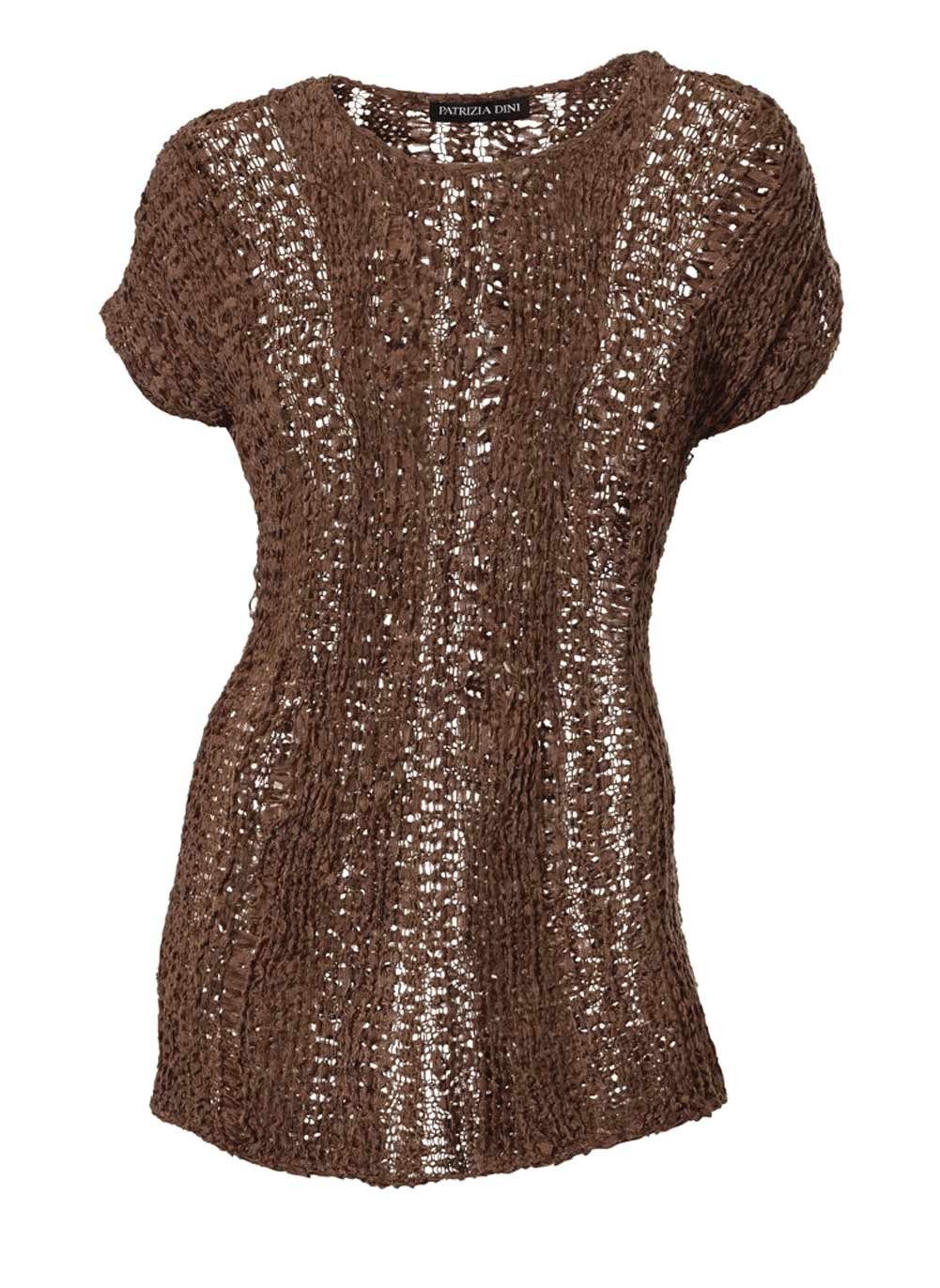 PATRIZIA DINI BY HEINE Troyer PATRIZIA DINI Damen Designer-Rundhalspullover, cognac mehr
