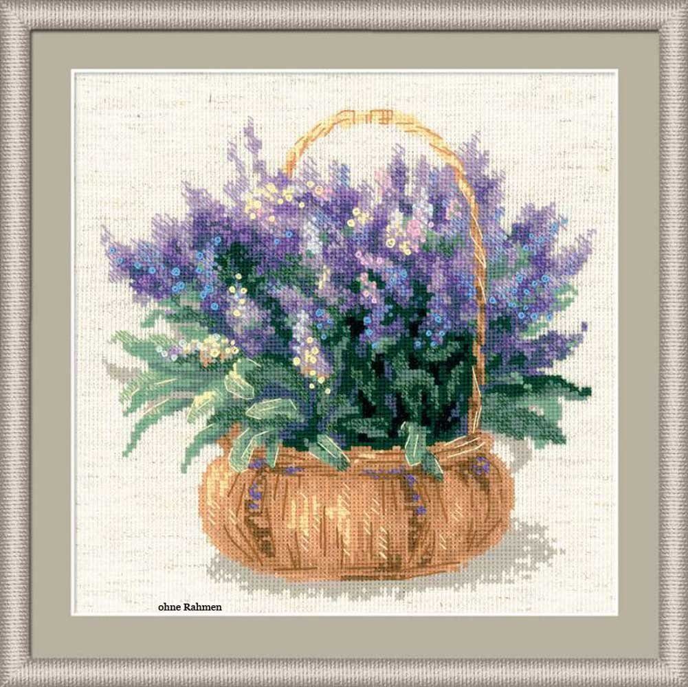 Riolis Kreativset Riolis Kreuzstich-Set " französischer Lavendel", Zählmuster, (embroidery kit by Marussia)