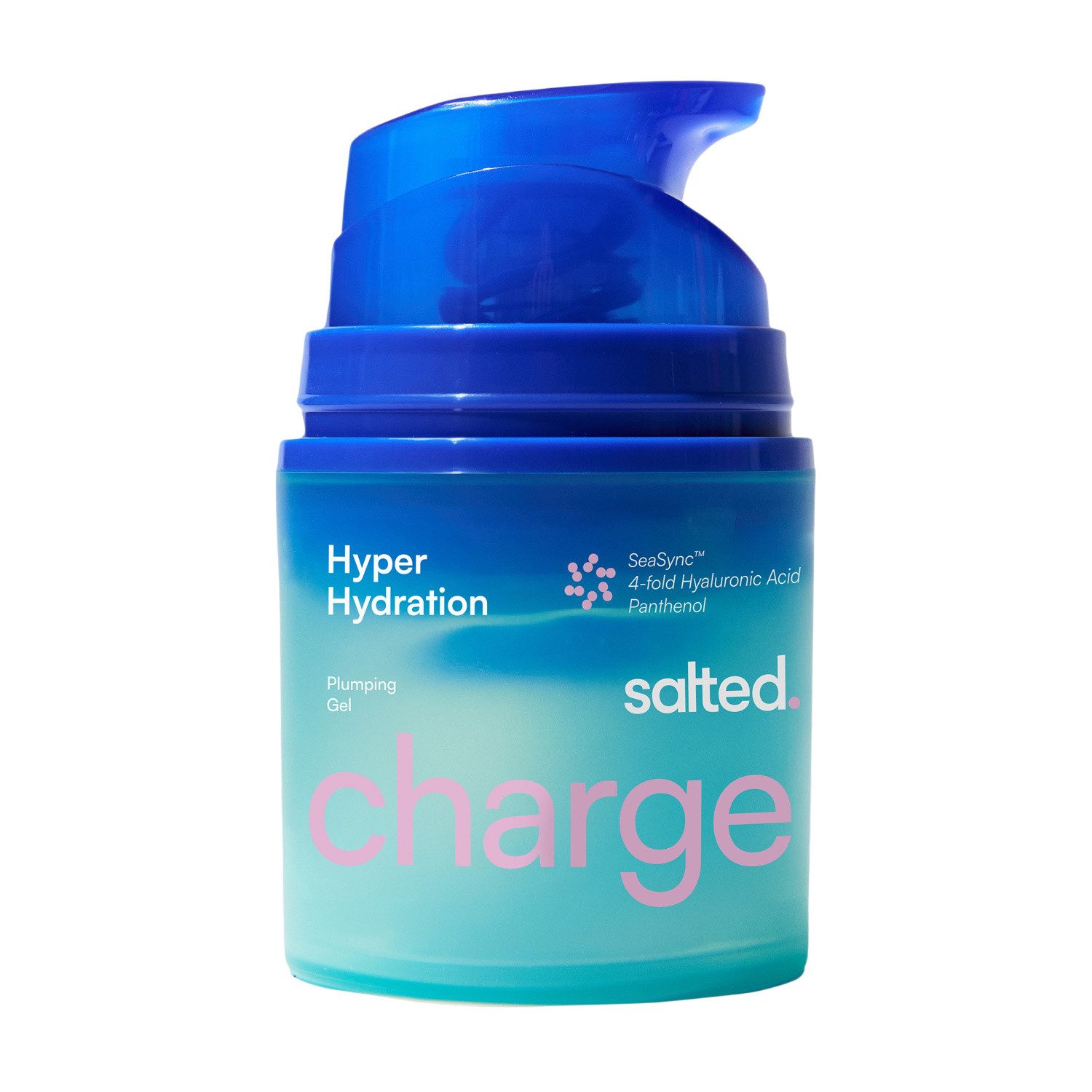 salted. Hyaluron Serum Aufpolsterndes Hyaluron Gel Hyper Hydration, Leichtes Hydration-Gel mit 4-fach-Hyaluronsäure und SeaSync