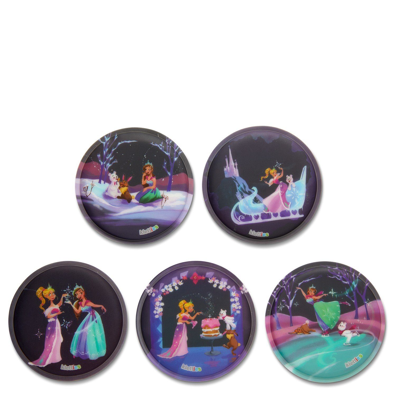 ergobag Schulranzen Zubehör Klettie - Set 5 tlg. matt (1-tlg)