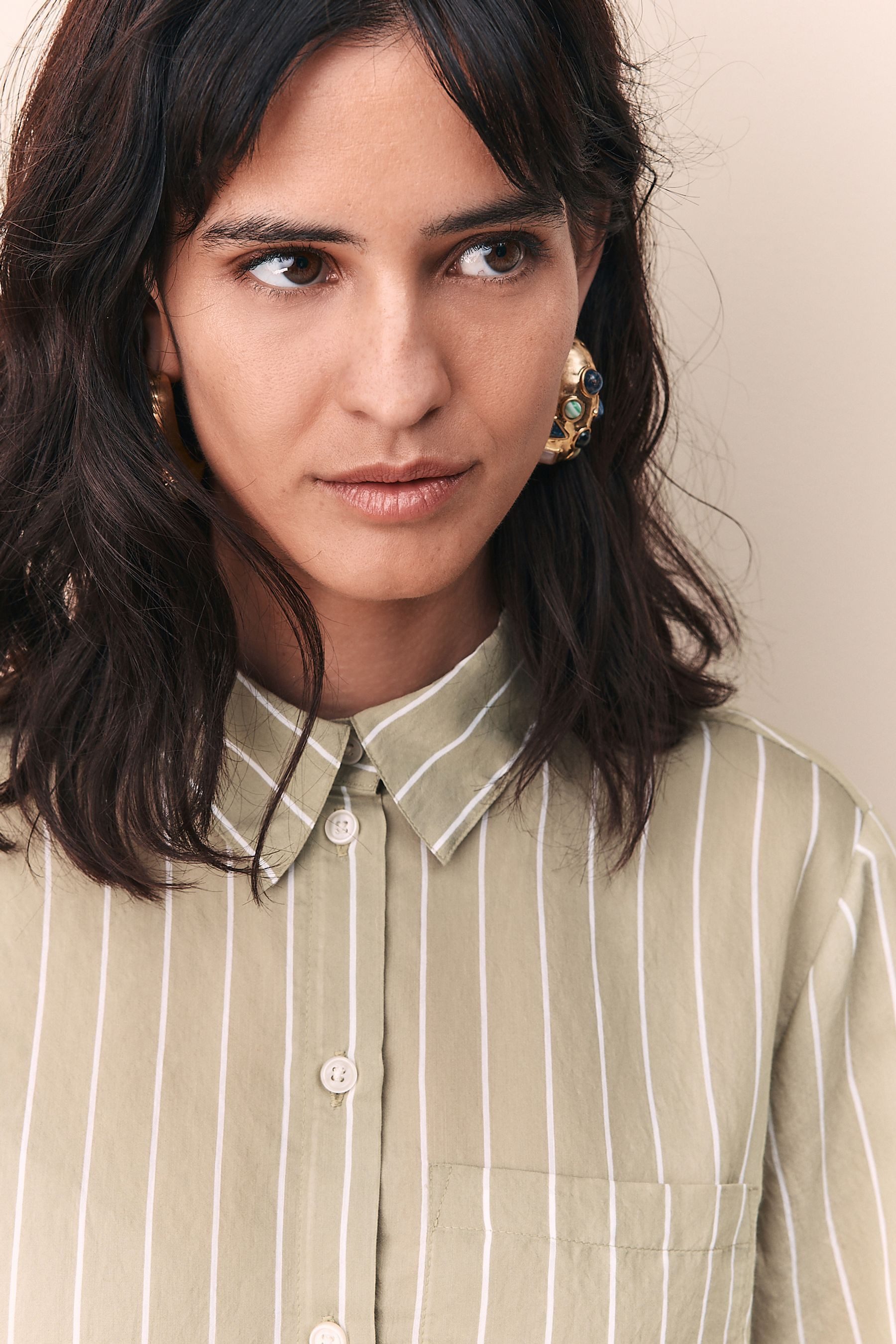 Next Langarmhemd Leichtes Langärmliges Hemd mit Knopfleiste (1-tlg)