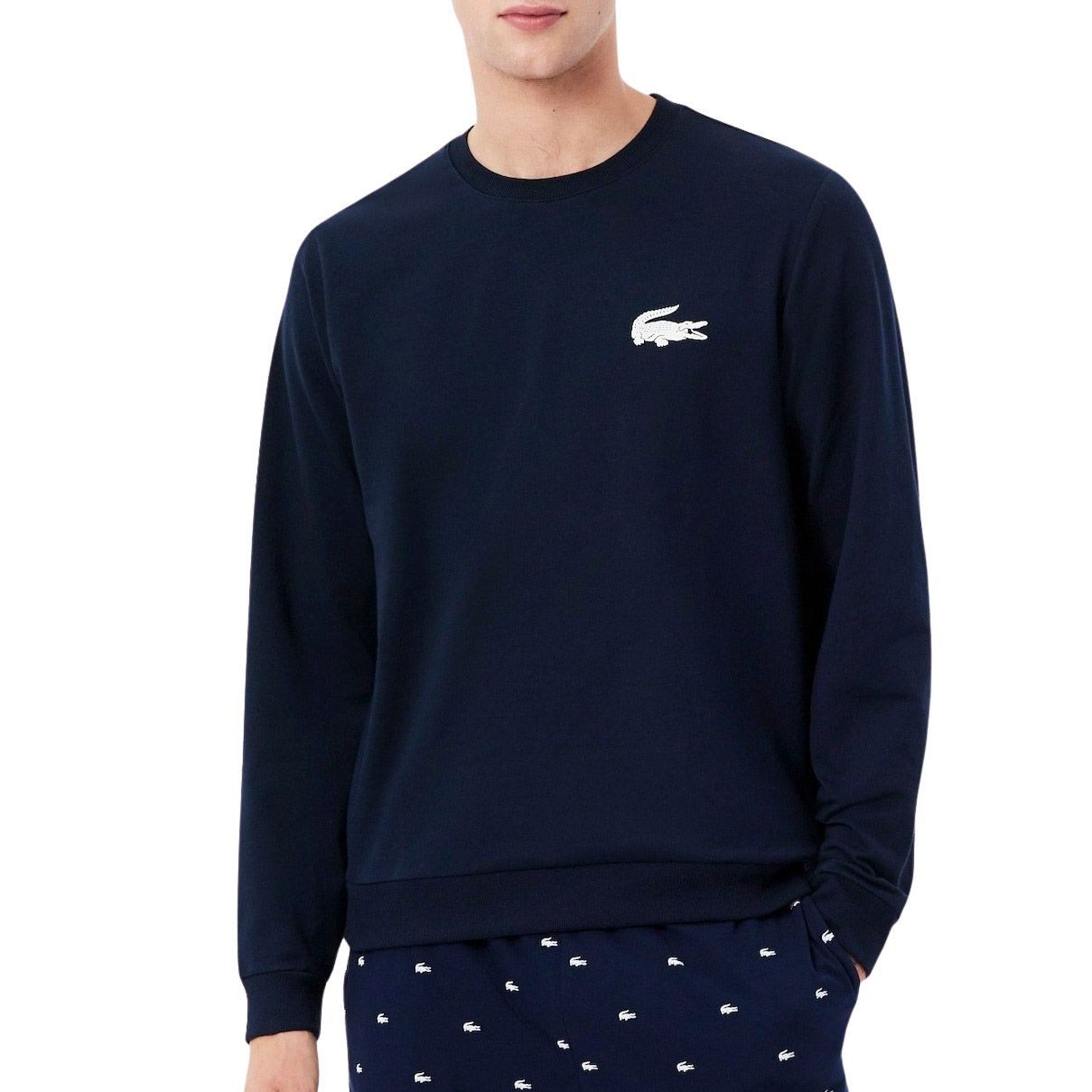 Lacoste Kapuzenpullover Fleece Lounge Pullover Herren günstig online kaufen