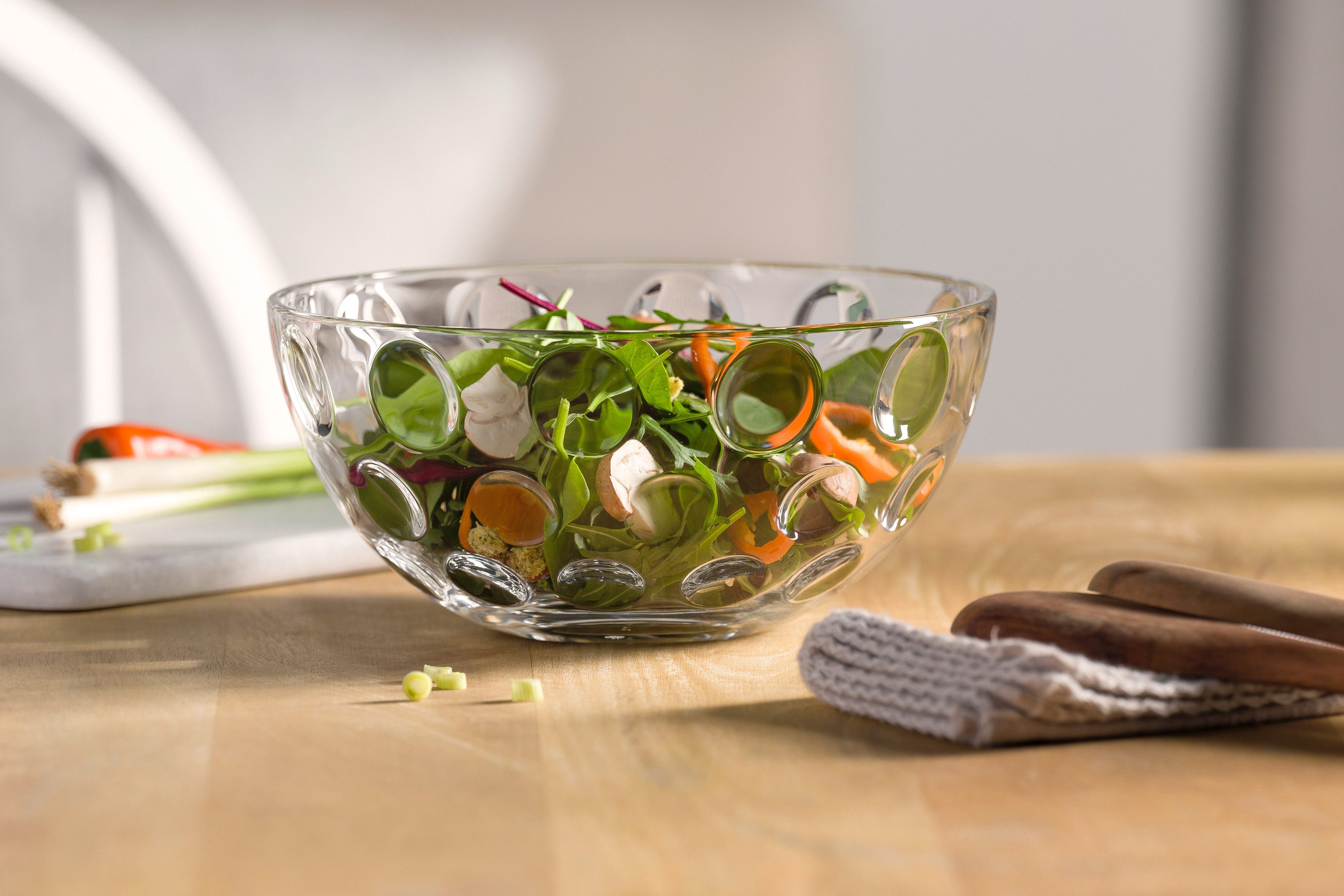 LEONARDO Schale CUCINA OPTIC, Glas, (1-tlg), Spülmaschinengeeignet