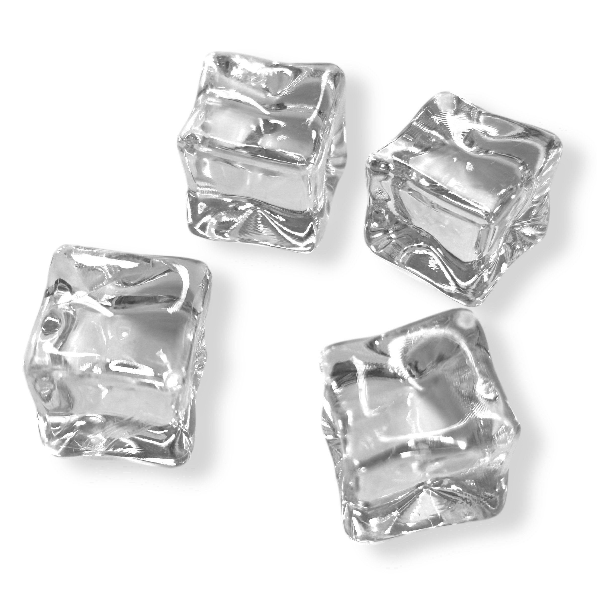 naninoa GmbH Streudeko Deko-Eiswürfel aus Kunststoff 18mm 20 Stück, Bar Deko, Tischdeko