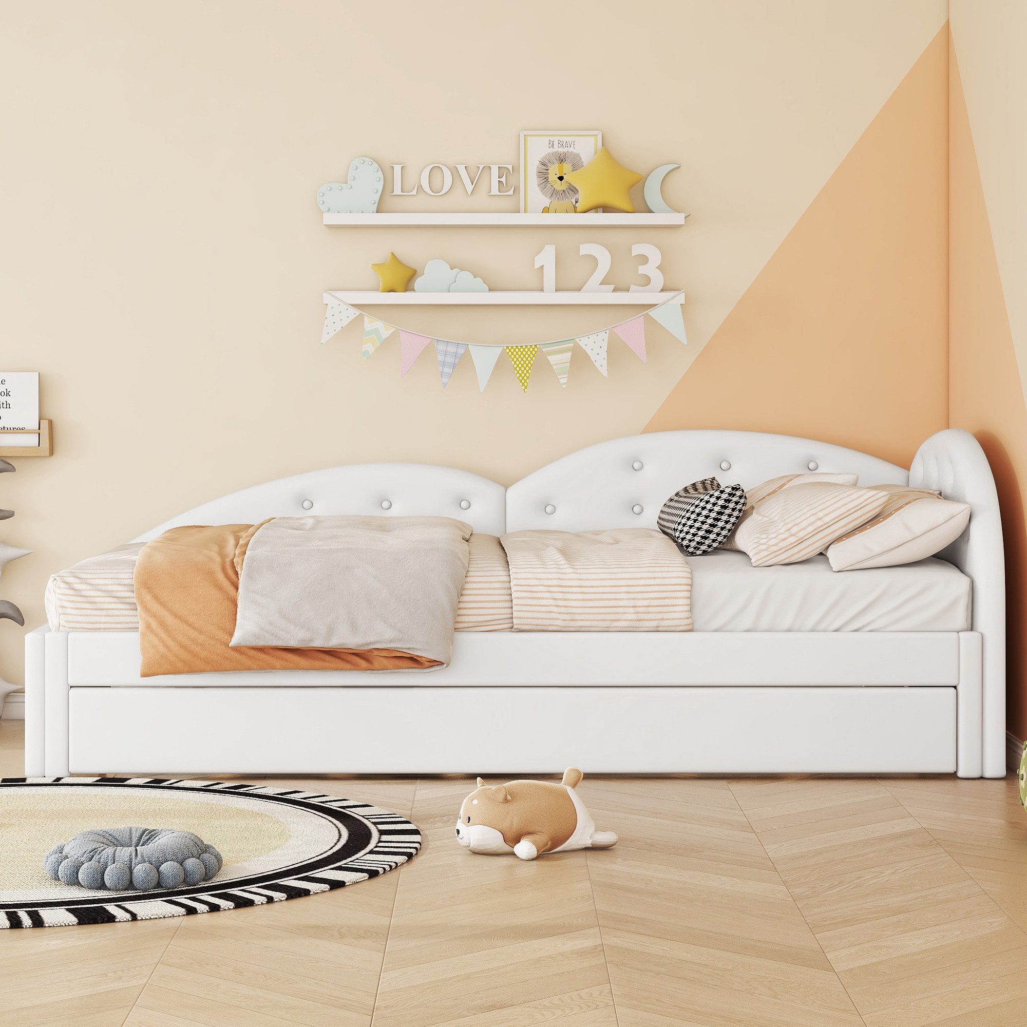 Flieks Daybett, Schlafsofa Polsterbett Einzelbett 90x200cm günstig online kaufen