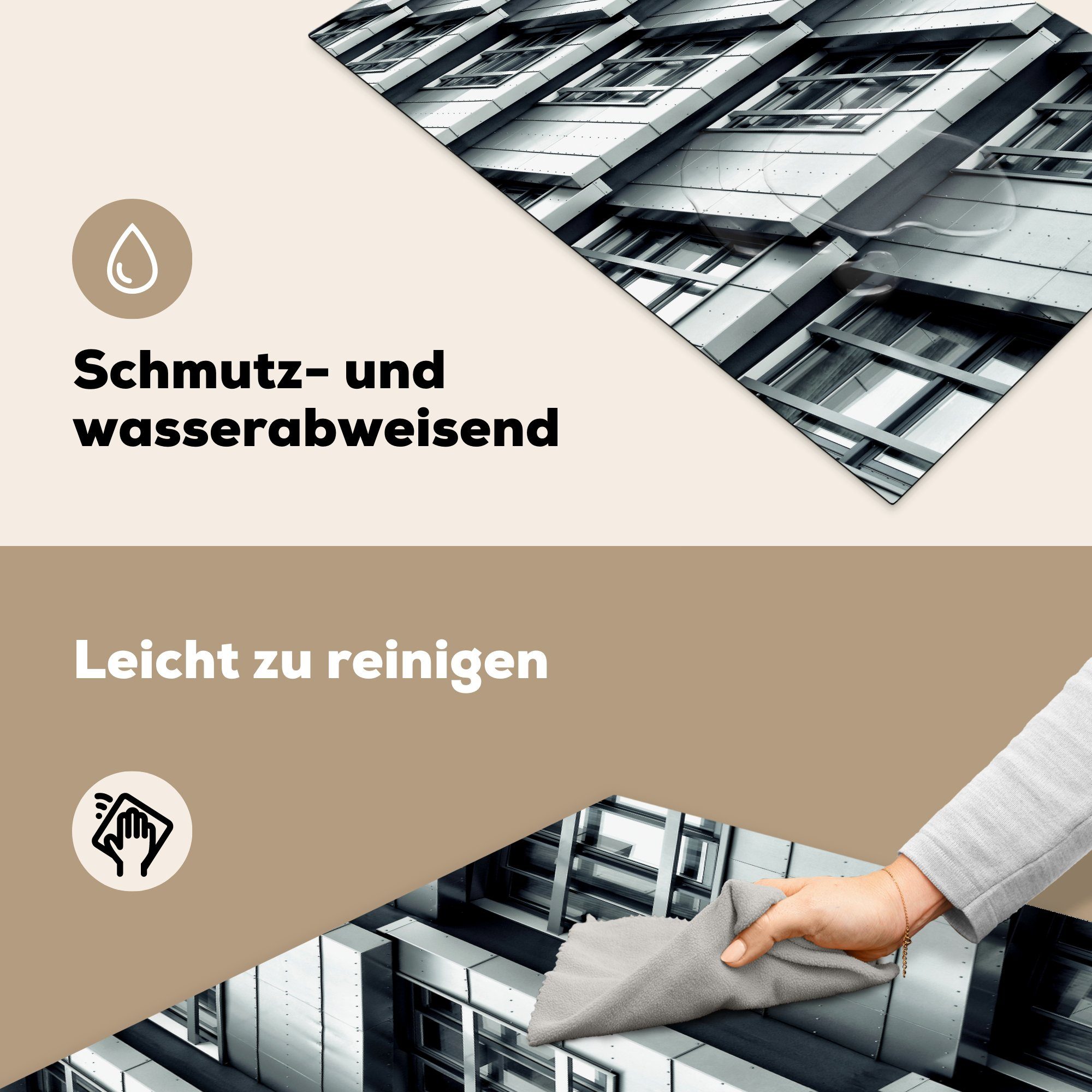 Wohnung Niederlande, (1 - 81x52 Almere küche, Herdblende-/Abdeckplatte - Induktionskochfeld Schutz die Vinyl, cm, für MuchoWow tlg), Ceranfeldabdeckung
