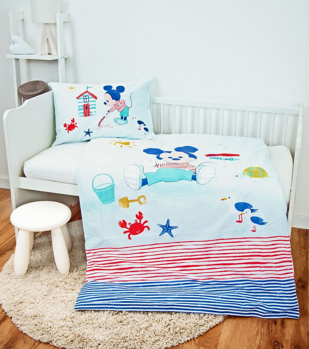 Herding Babybettwäsche 100x135cm Disney Mickey Mouse, günstig online kaufen