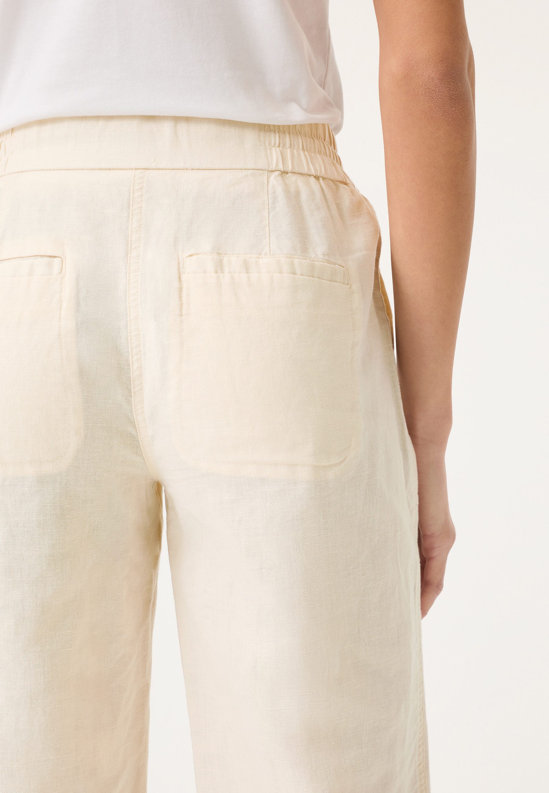 Olsen Stoffhose mit elastischem Bund aus Leinen-Baumwoll-Mix – Bild 3 von 5