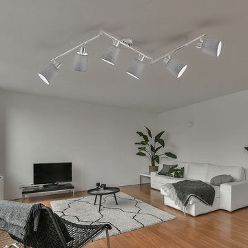 etc-shop LED Deckenleuchte, Deckenleuchte Spotleiste Deckenstrahler schwenkbar Wohnzimmerleuchte