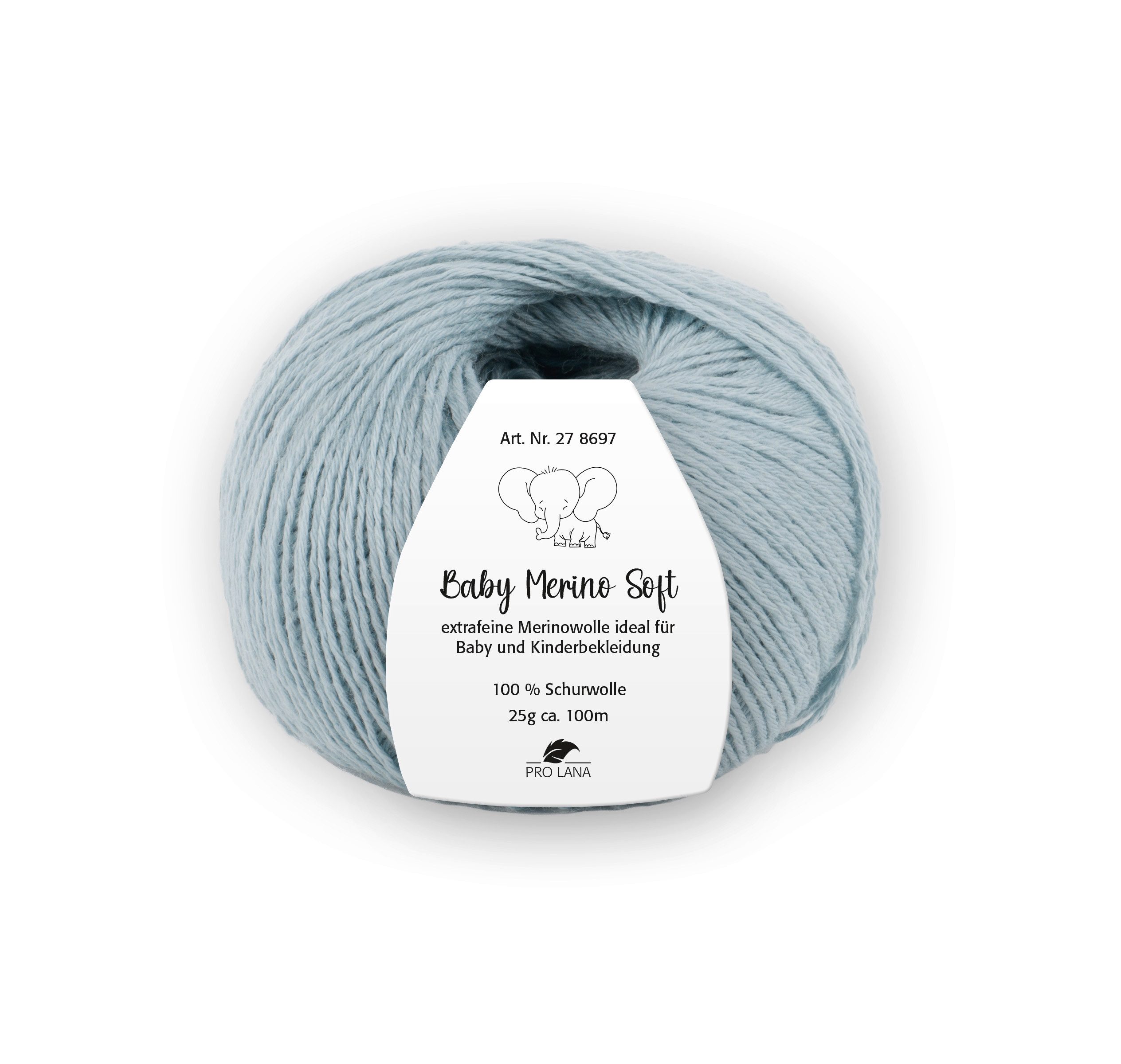 Pro Lana Baby Merino Soft Häkelwolle, 100 m (Baby Merino Soft Wolle, zartes Gefühl auf der Babyhaut), 25 g