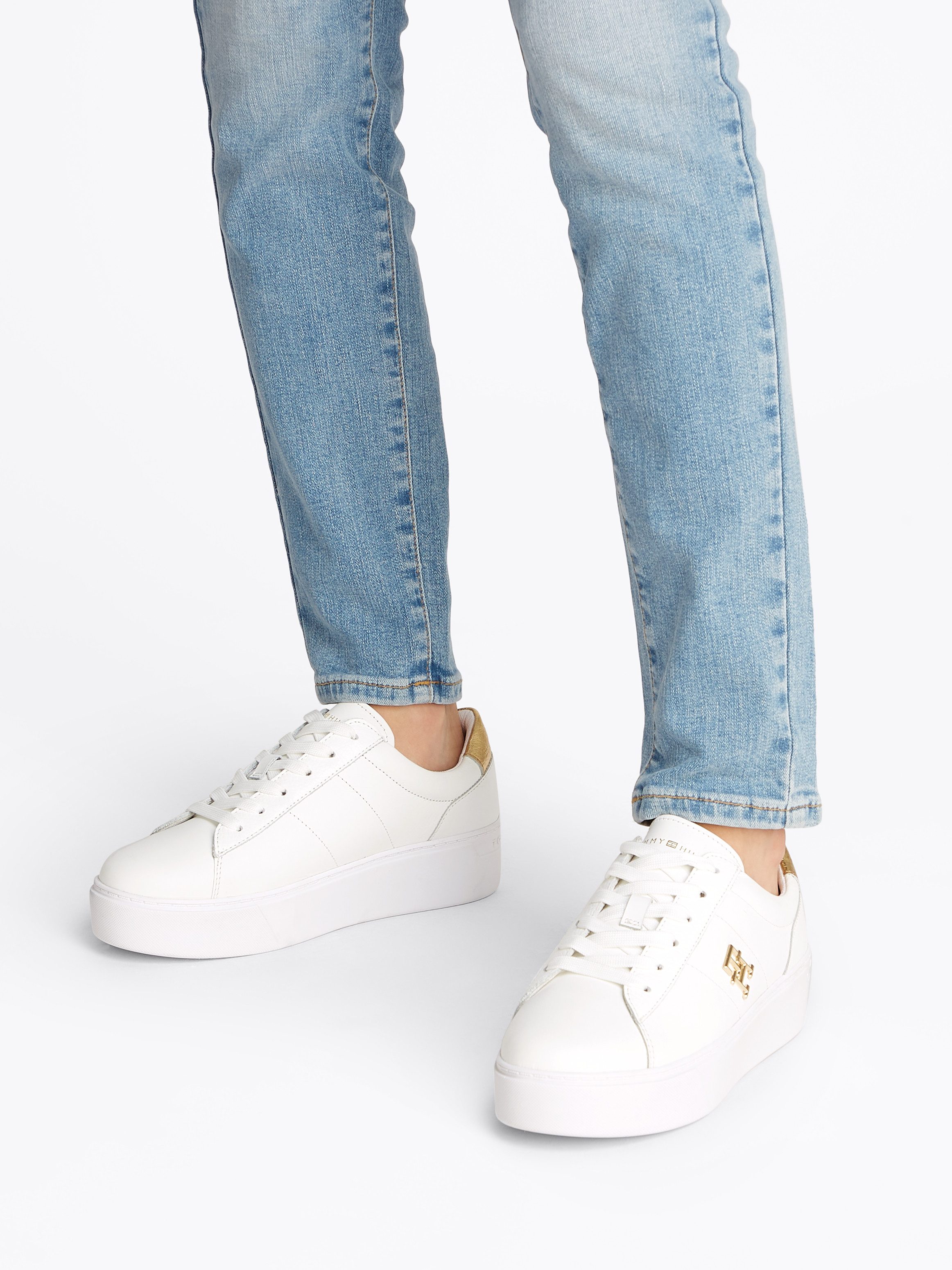 Tommy Hilfiger PLATFORM COURT SNEAKER METALLICS Plateausneaker, Freizeitsch günstig online kaufen