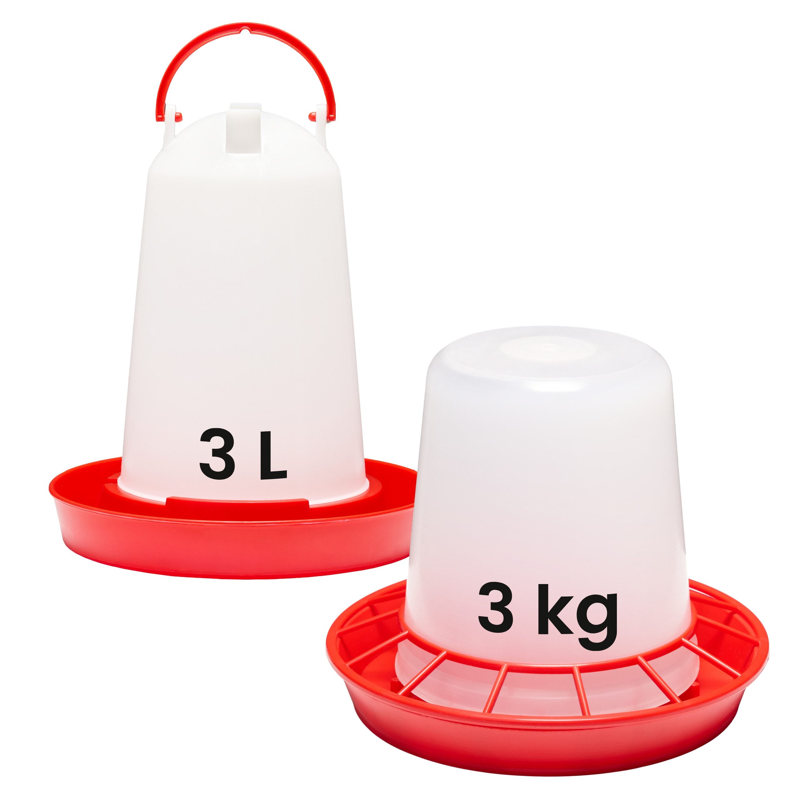Futterspender Set: Hühnertränke & Futterautomat GD-0152