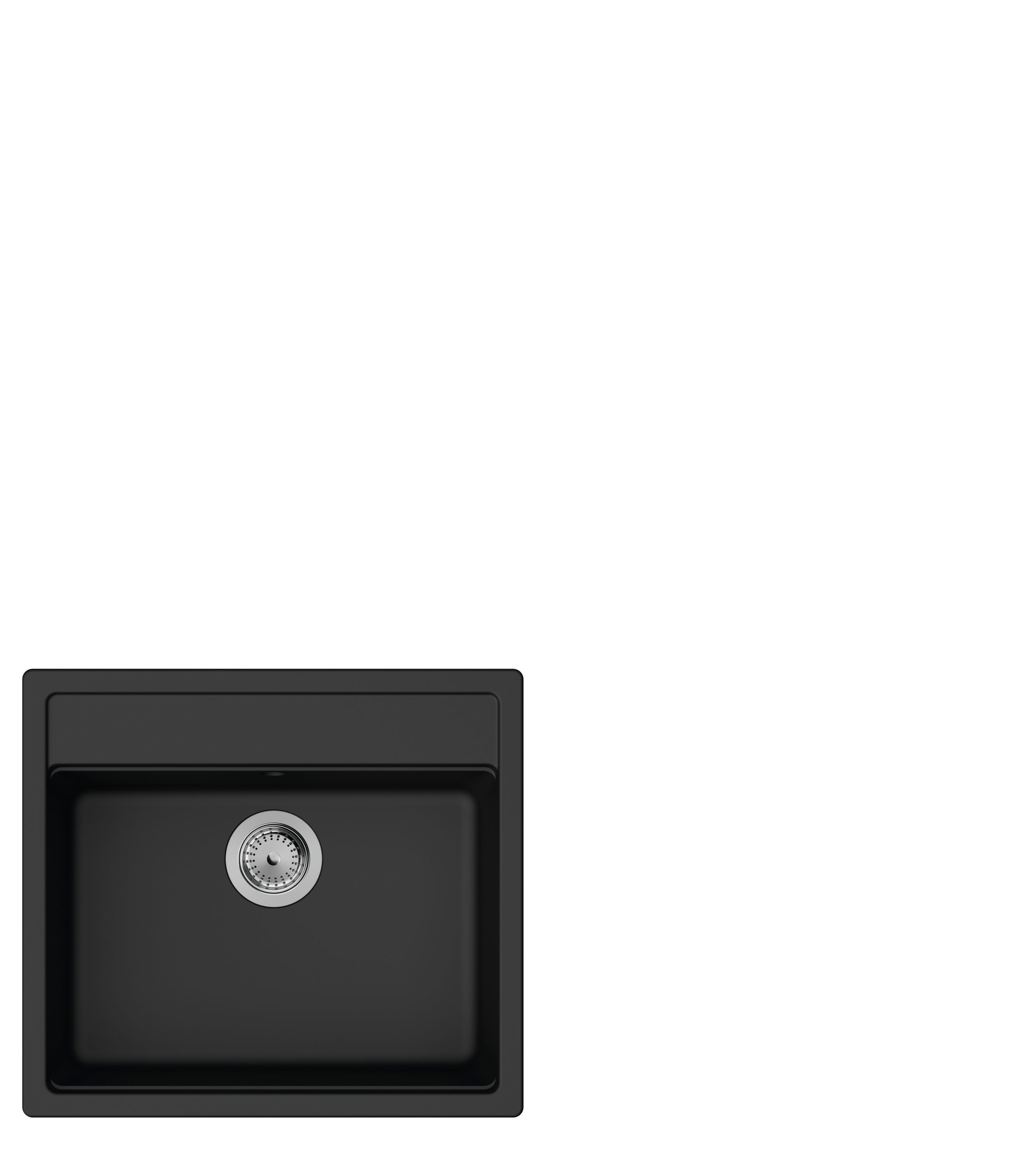 hansgrohe Einbauspüle S52 S520-F510 Einbauspüle & automatische Ablaufgarnitur Graphitschwarz