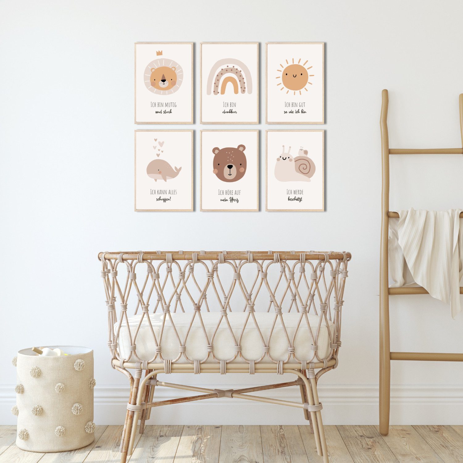 MeinBaby123® Poster Affirmationsbilder, Bilder Kinderzimmer Deko Poster, Af günstig online kaufen