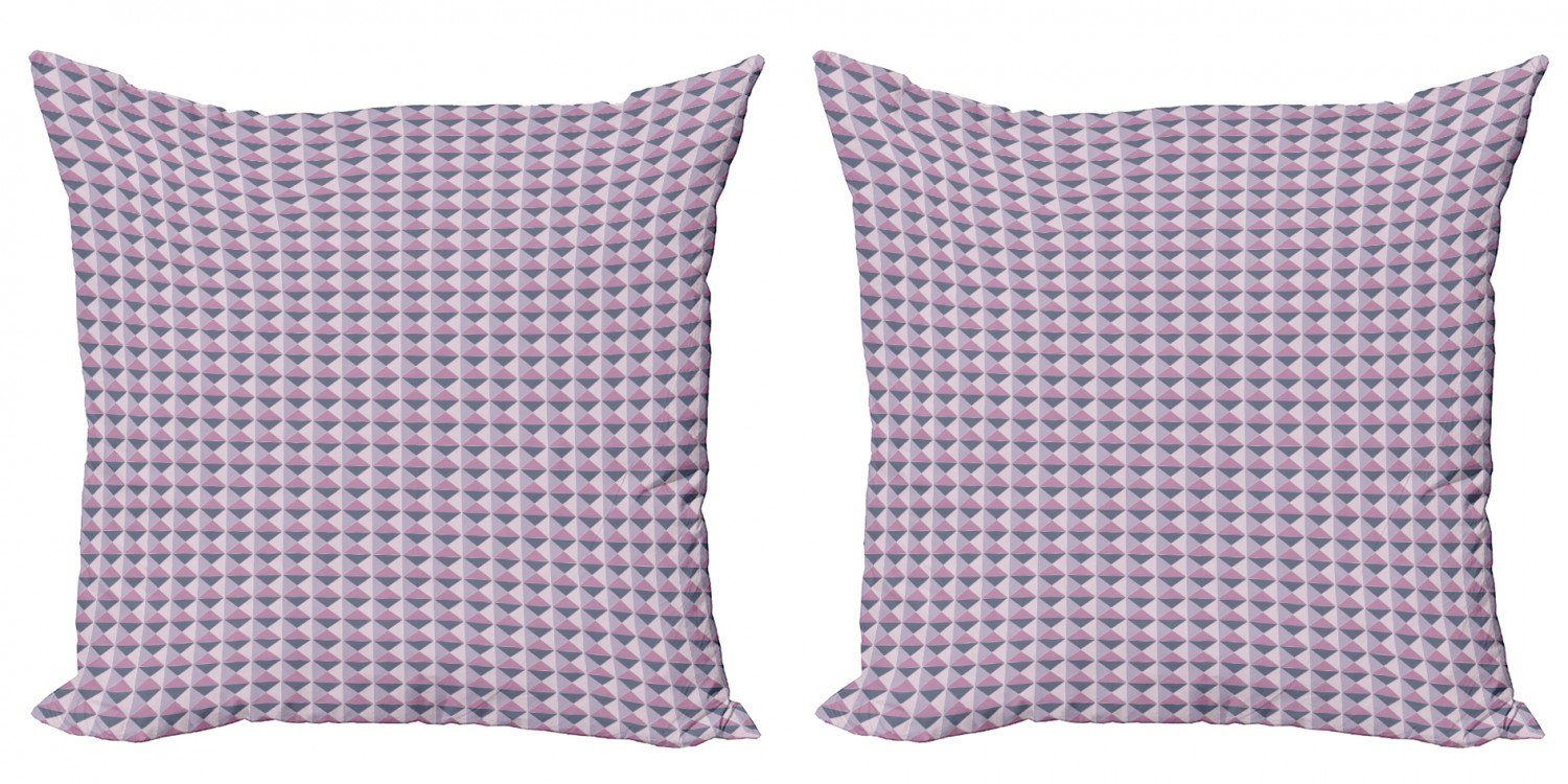 Kissenbezüge Modern Accent Doppelseitiger Digitaldruck, Abakuhaus (2 Stück), Geometrisch Ziergittermuster