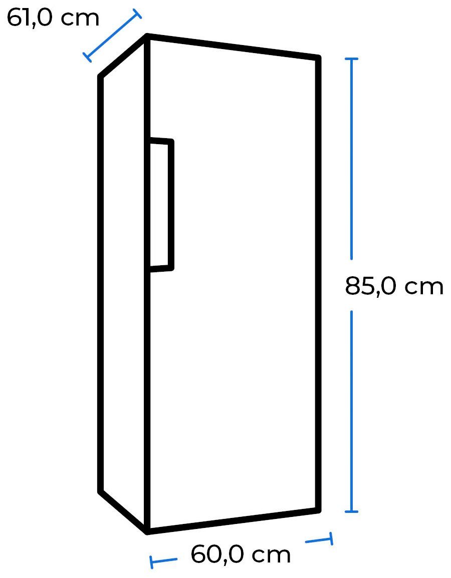 exquisit Kühlschrank KS18-4-H-170E weiss, weiß breit 85,0 cm hoch, cm 60,0