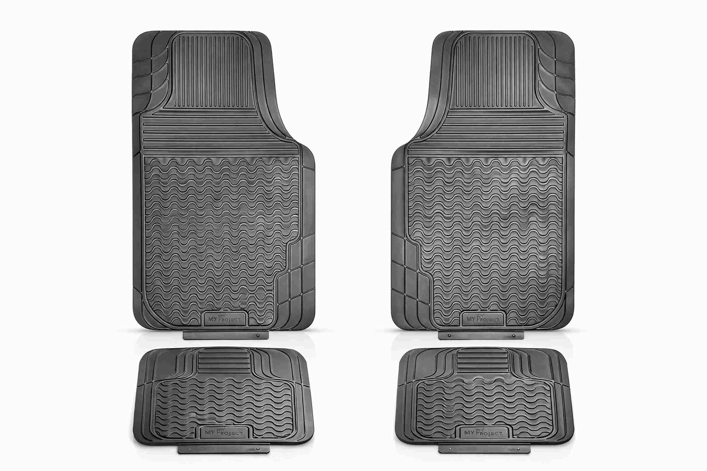 MY PROJECT PVC-Automatten KFZ Gummimatten Set Universal Auto Fußmatten (4 St), für viele Hersteller Universal PKW, robust, zuschneidbar, Hochdruckreiniger geeignet