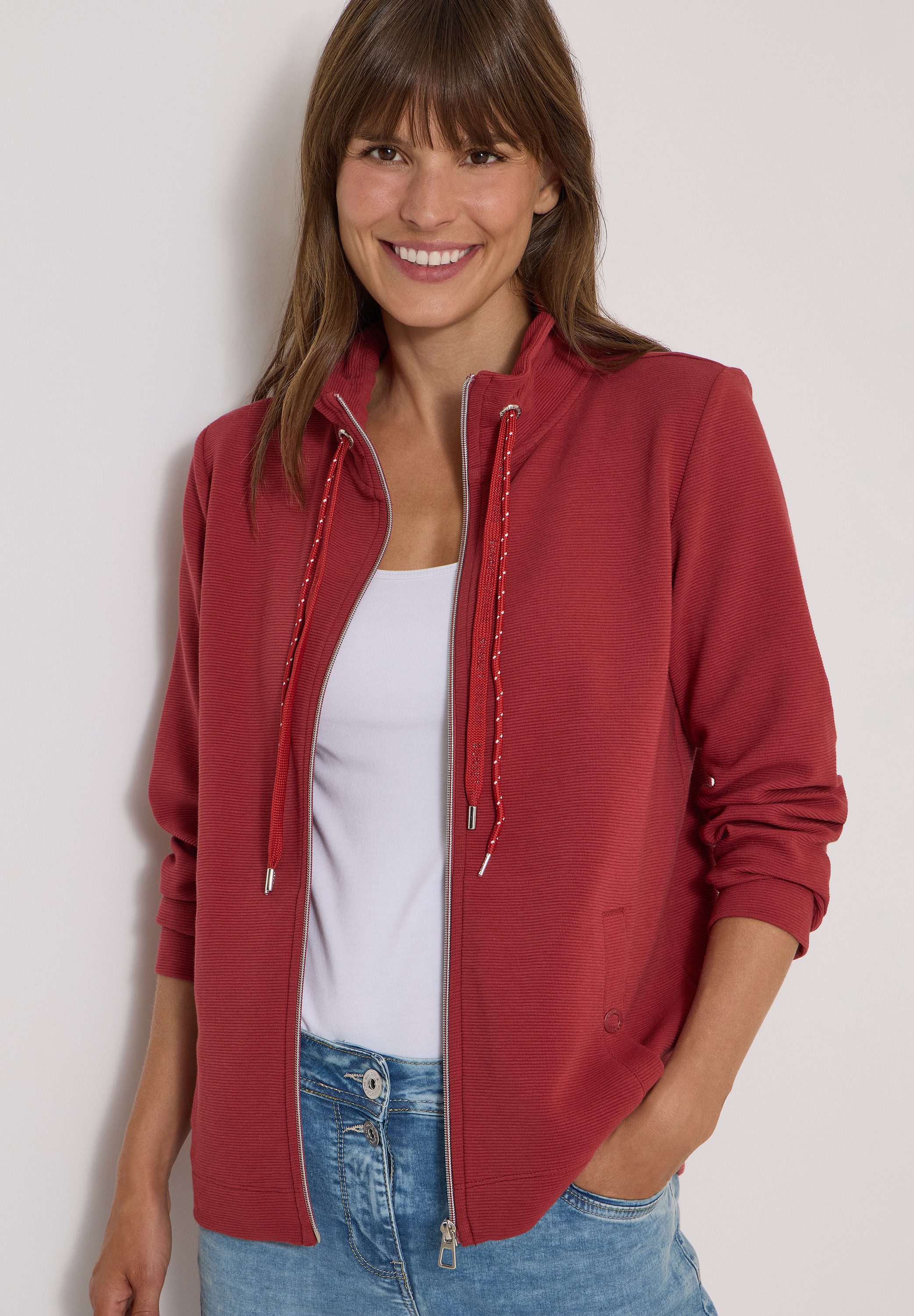 CECIL Cardigan mit Stehkragen