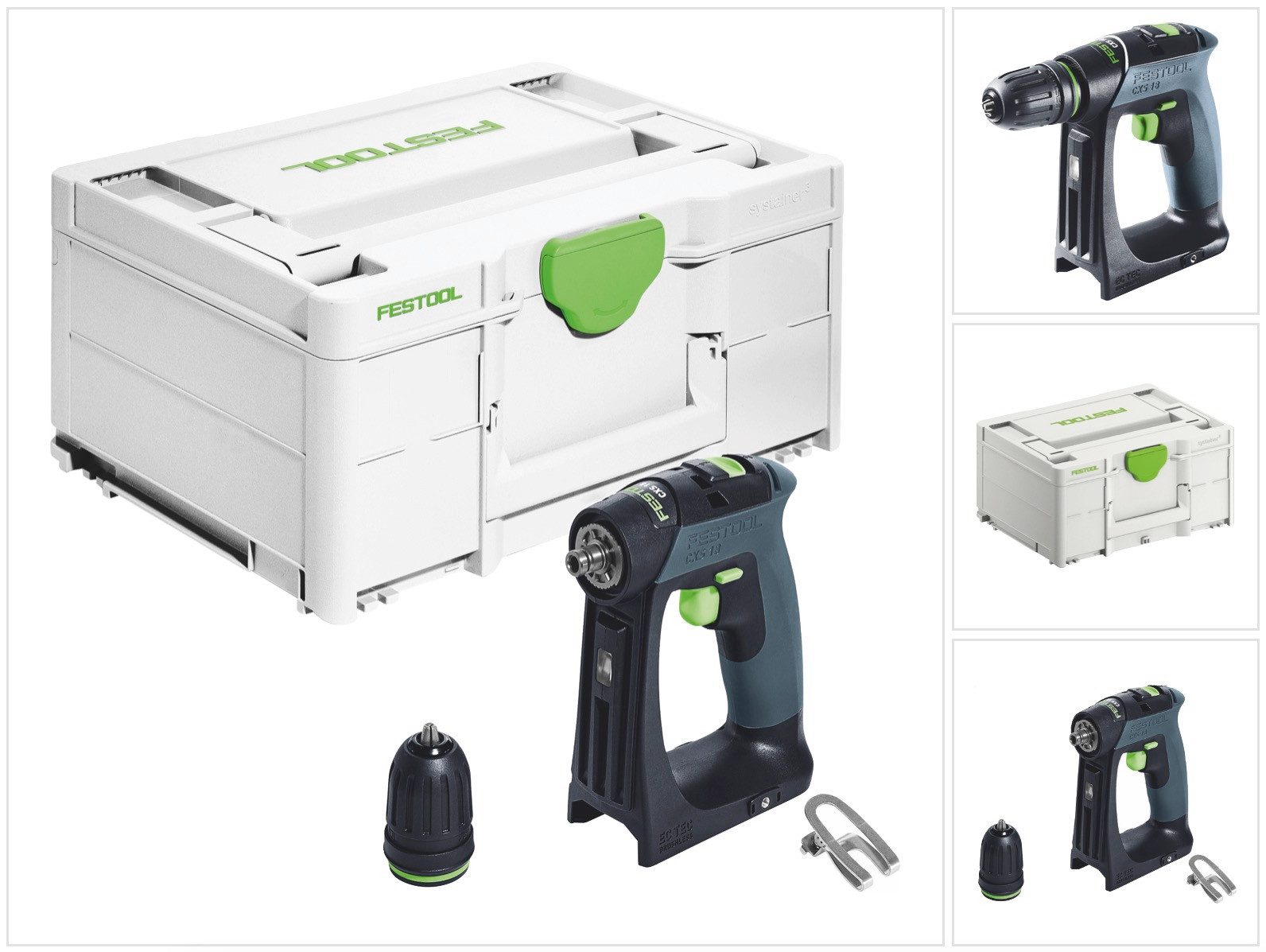 FESTOOL Akku-Schrauber CXS 18-Basic Akku Bohrschrauber 18 V 40 Nm Brushless (576882) + Sys