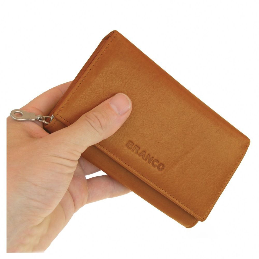 BRANCO Geldbörse Große Damen-Geldbörse / Portemonnaie, Leder, Beige, Branco 265