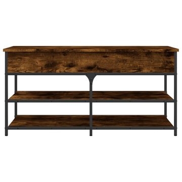 vidaXL Sitzbank Schuhbank Räuchereiche 100x42,5x50 cm Holzwerkstoff