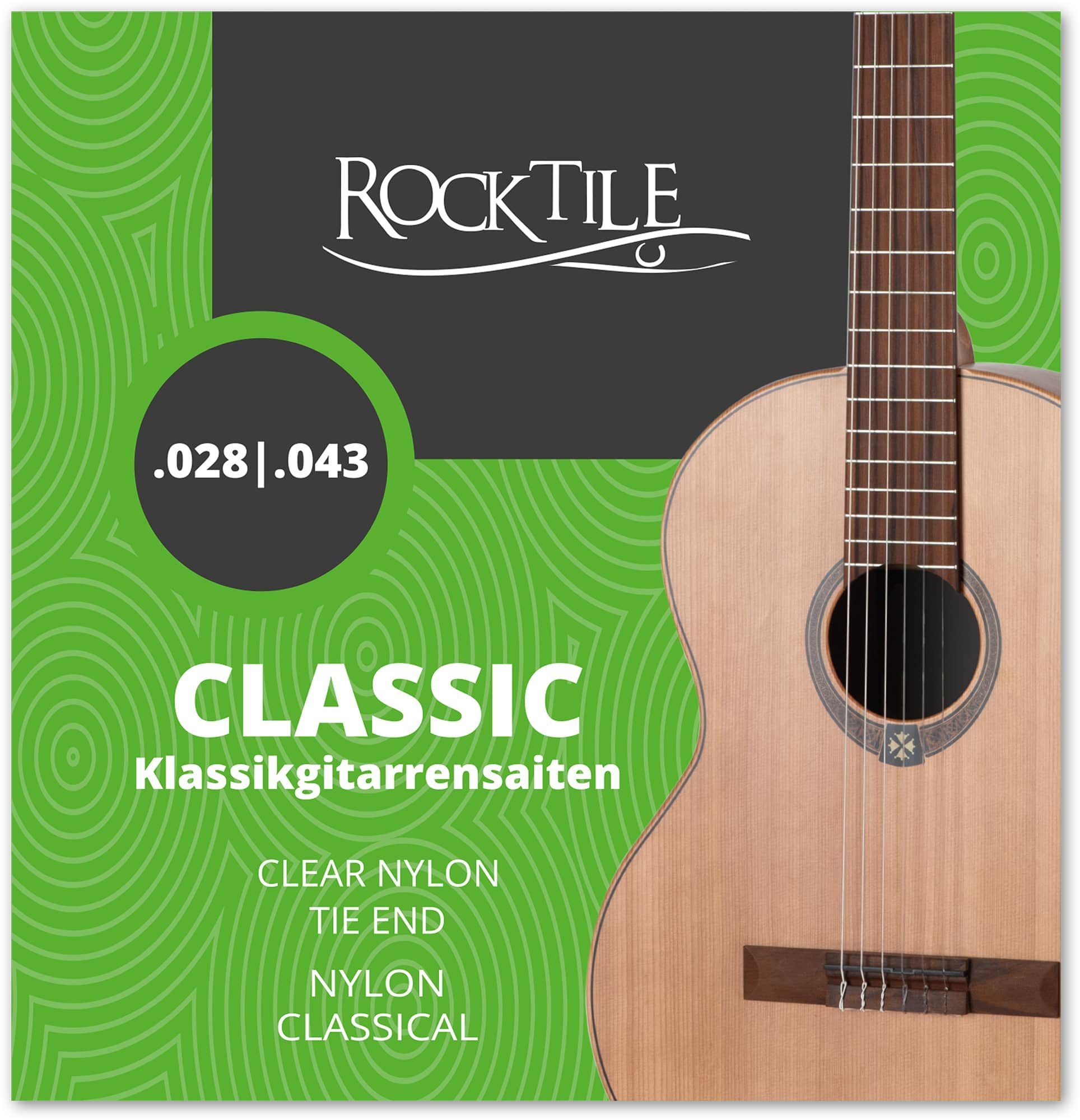 Rocktile Saiten Saiten für Konzertgitarre Super Light, (1-tlg), Stabile Nylonsaiten