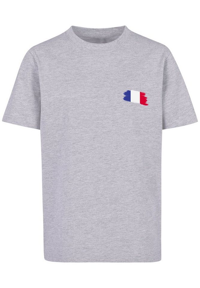 F4NT4STIC T-Shirt France Frankreich Flagge Fahne Print, Das Model ist 145  cm groß und trägt Größe 145/152
