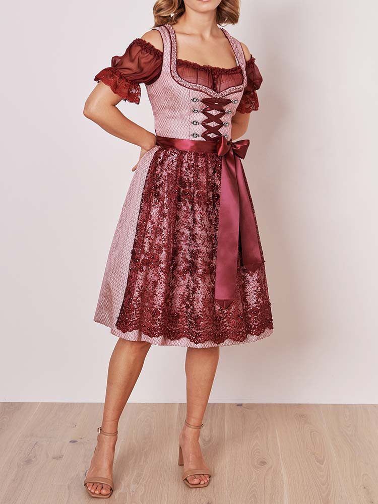 Krüger Dirndl Dirndl Marica 60er Länge beere – Bild 2 von 4