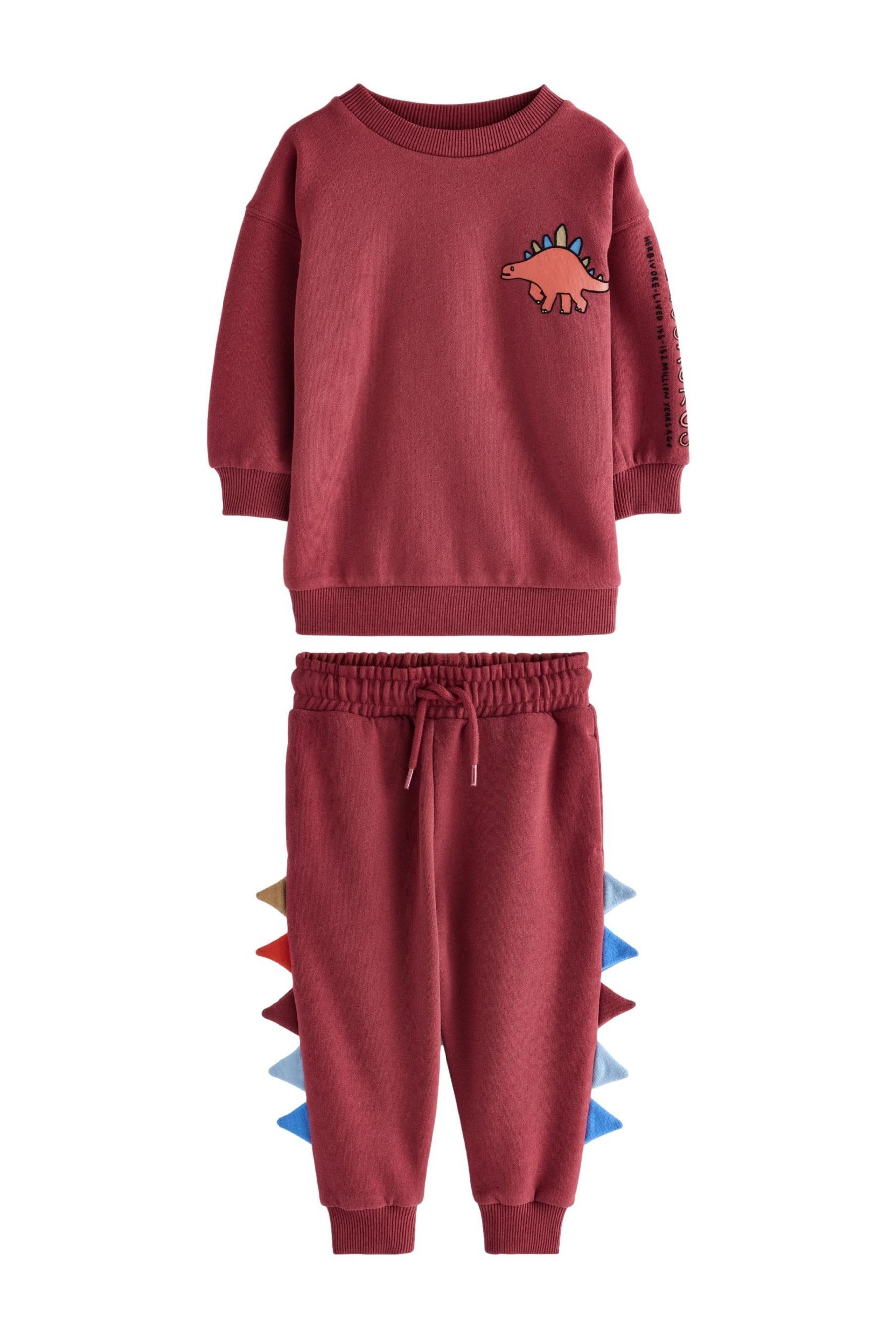 Sweatanzug Jogginghose und Sweatshirt, Dinosaurierstacheln