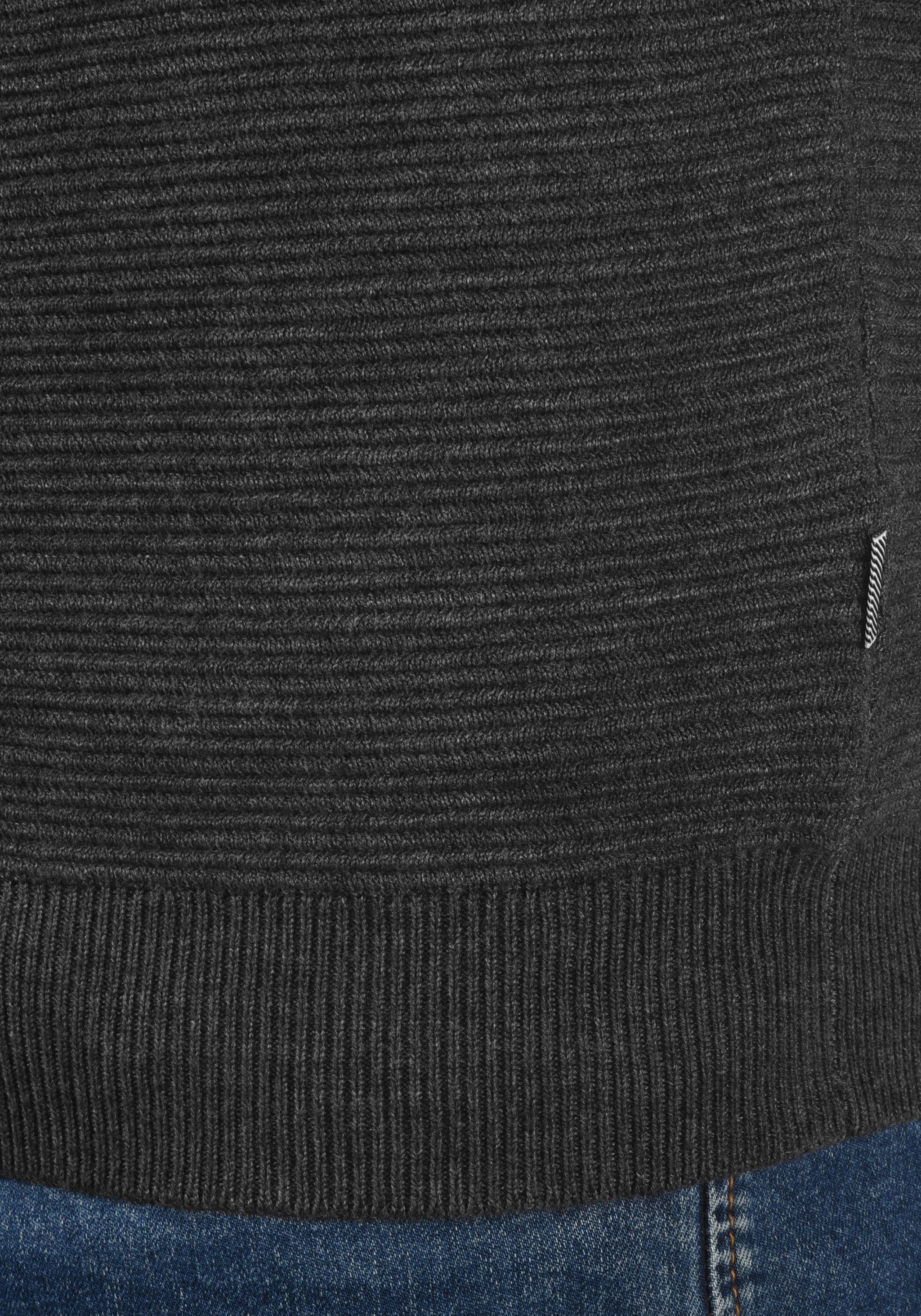 Grey Cardigan !Solid SDCezar Strickjacke Feinstrick Melange aus Dark (1940071)
