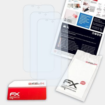 atFoliX Schutzfolie Displayschutz für Volla Phone X, (3 Folien), Ultraklar und hartbeschichtet