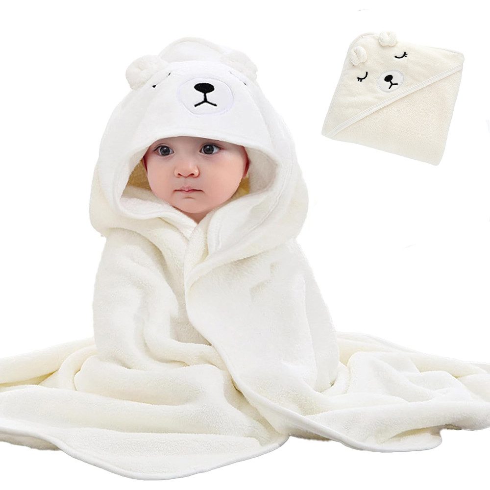 Kaket Kapuzenhandtuch 80x80 cm Babybadetuch für Babys Neugeborene, Weihnachtsgeschenk für Familie oder Freunde