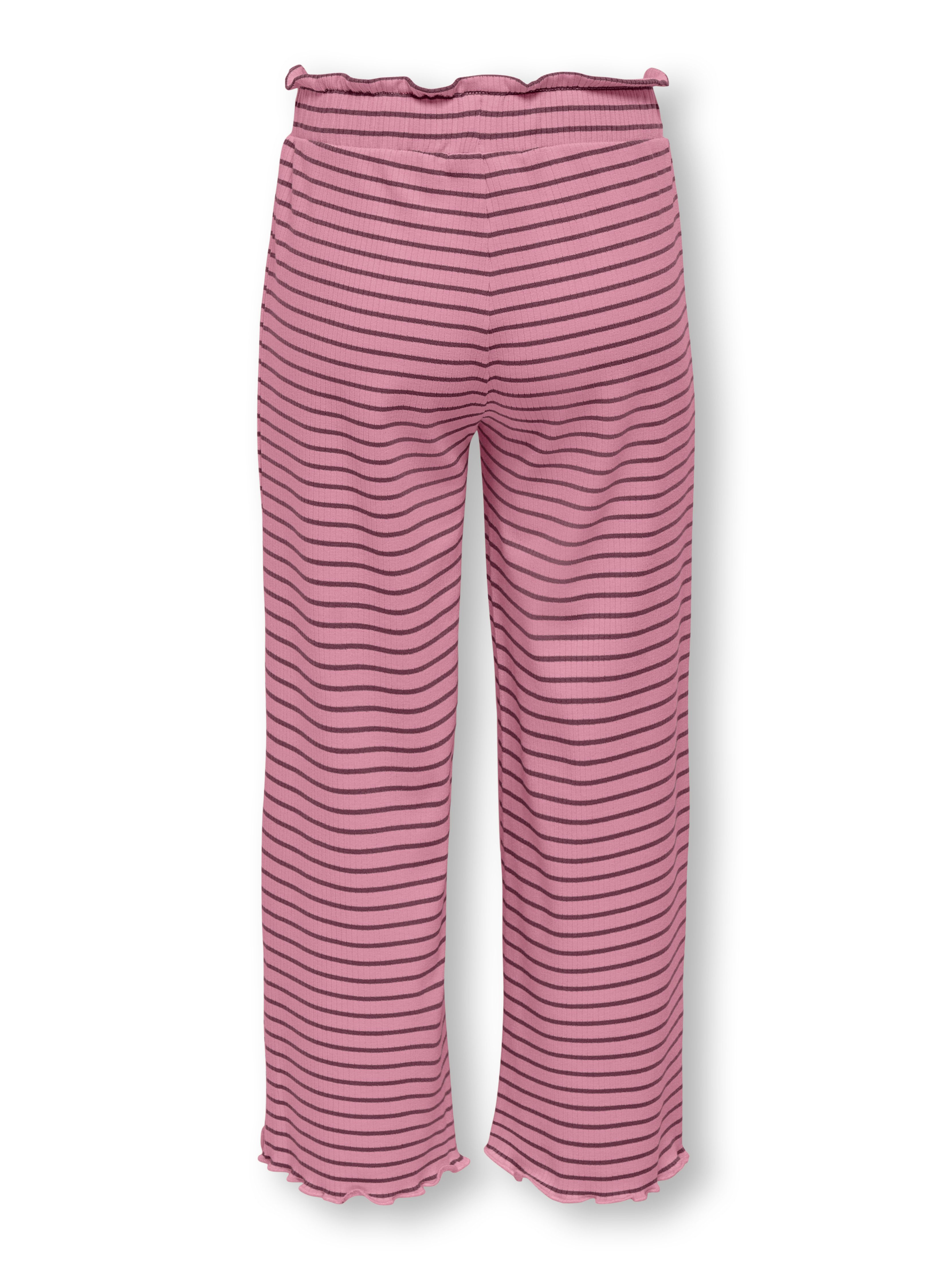 KIDS ONLY Jerseyhose KMGMAUDE LIFE STRIPE WIDE PANT JRS NOOS