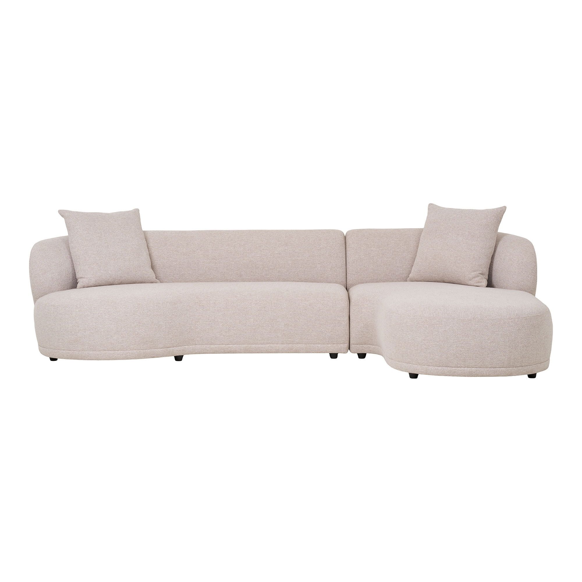 freiraum Sofa Kingston, in beige, Polyester - 294x69cm (BxH)