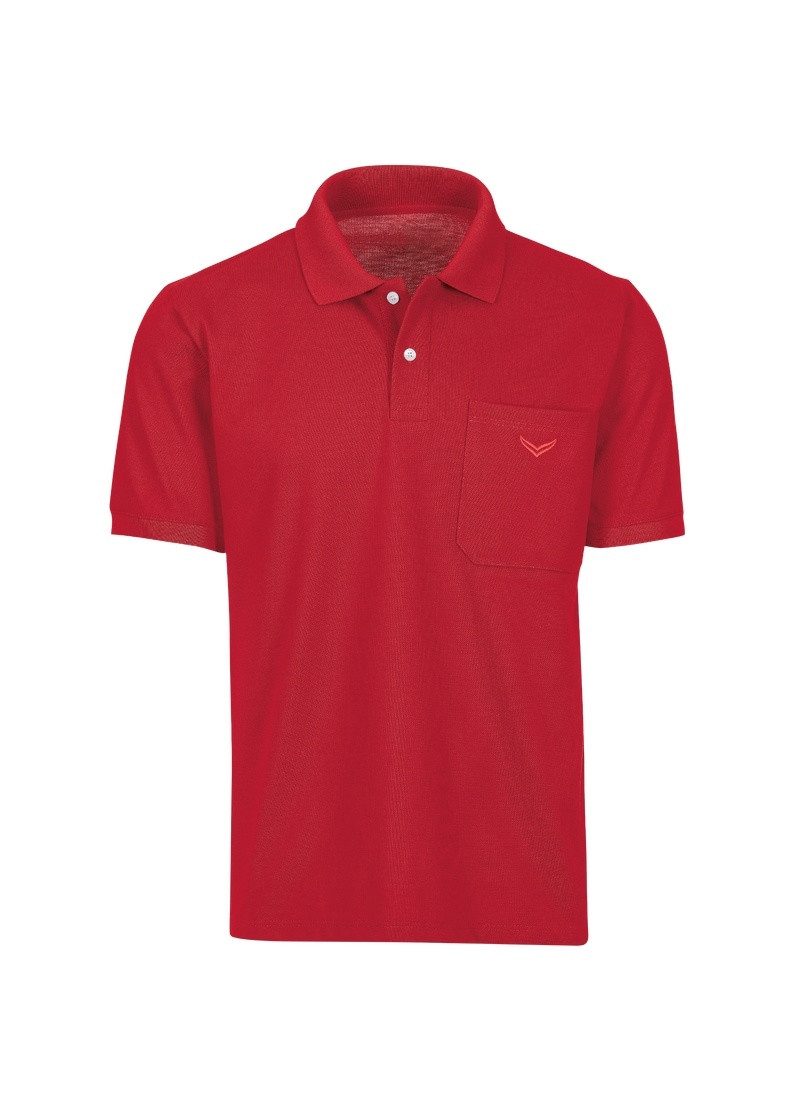 Trigema Poloshirt TRIGEMA Polohemd mit Brusttasche (1-tlg)