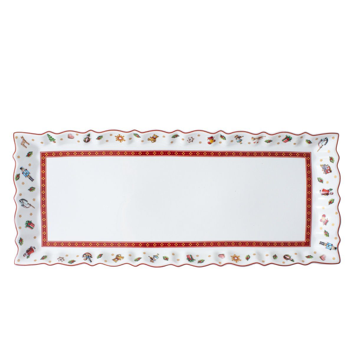 Villeroy & Boch Kuchenplatte Toy's Delight Weihnachtsgeschirr, Porzellan, 39x16 cm