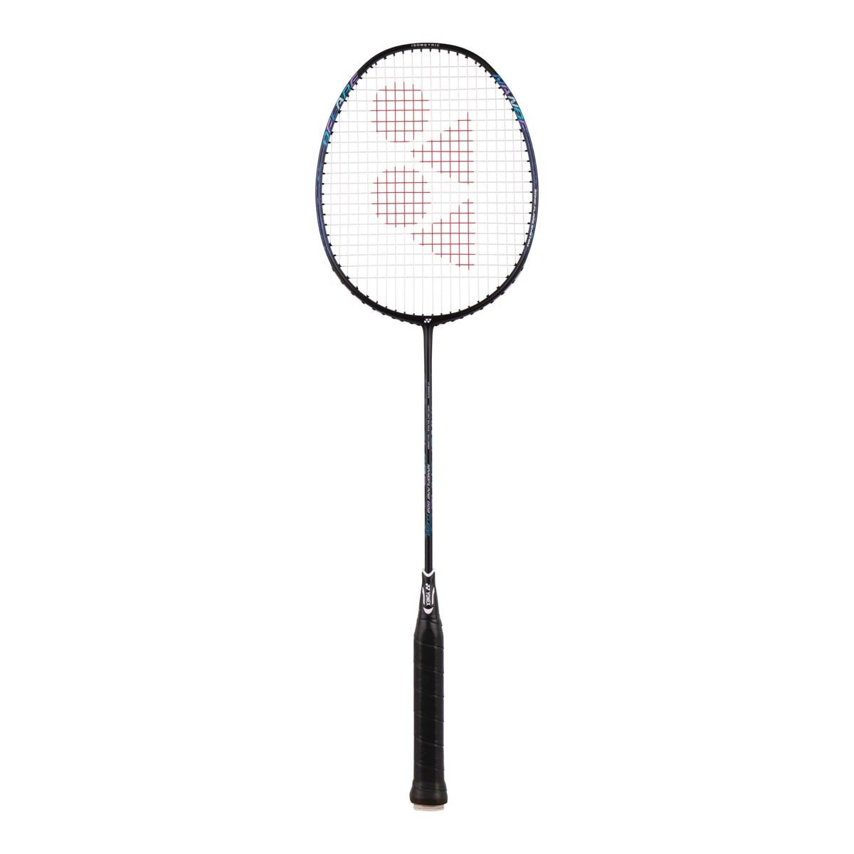 Yonex Badmintonschläger Nanoflare 002 Clear (grifflastig, flexibel) schwarz - besaitet, Gewichtsklasse: 4U/G5