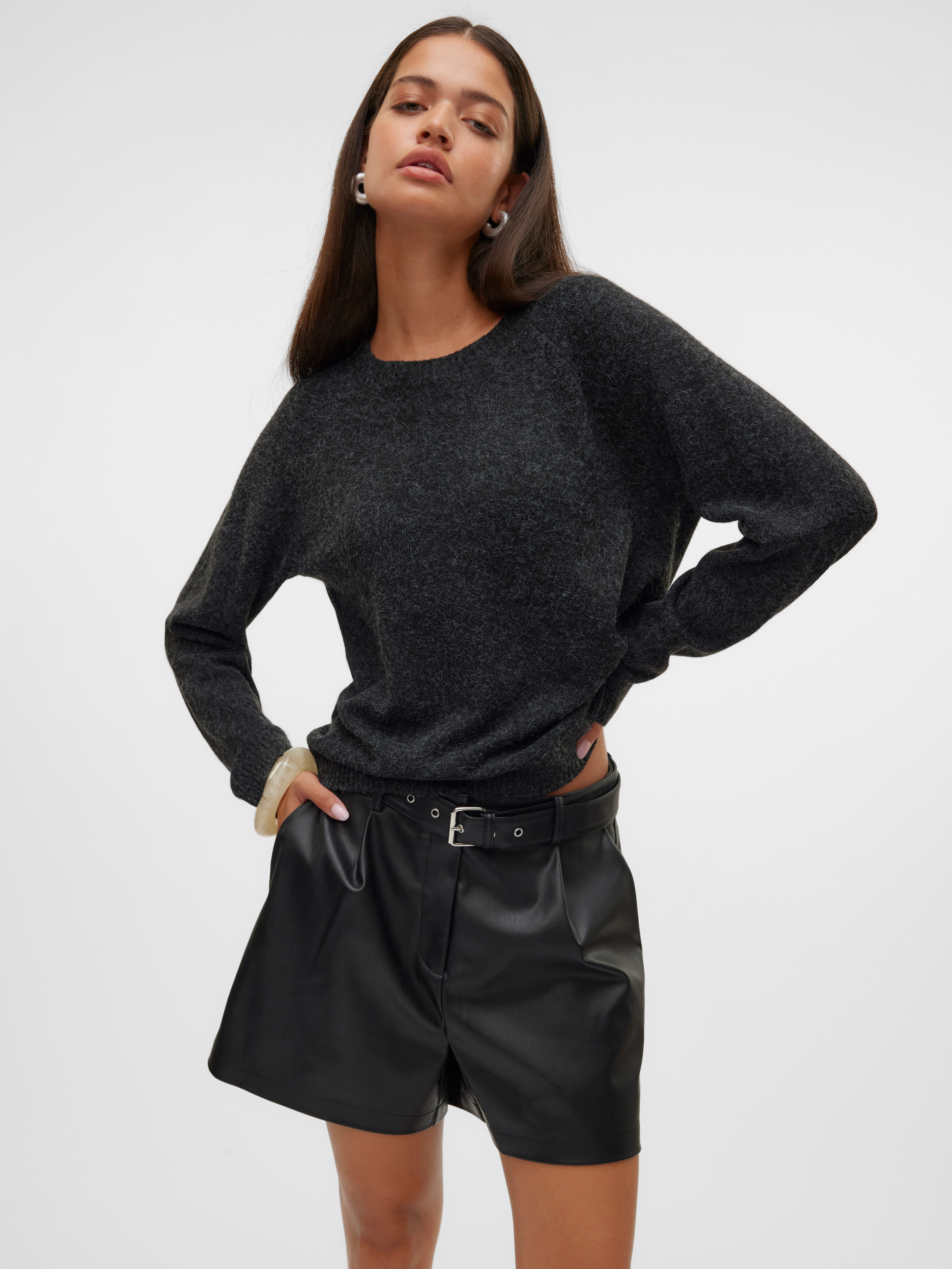 Vero Moda Rundhalspullover VMDOFFYSHINE LS O-NECK günstig online kaufen