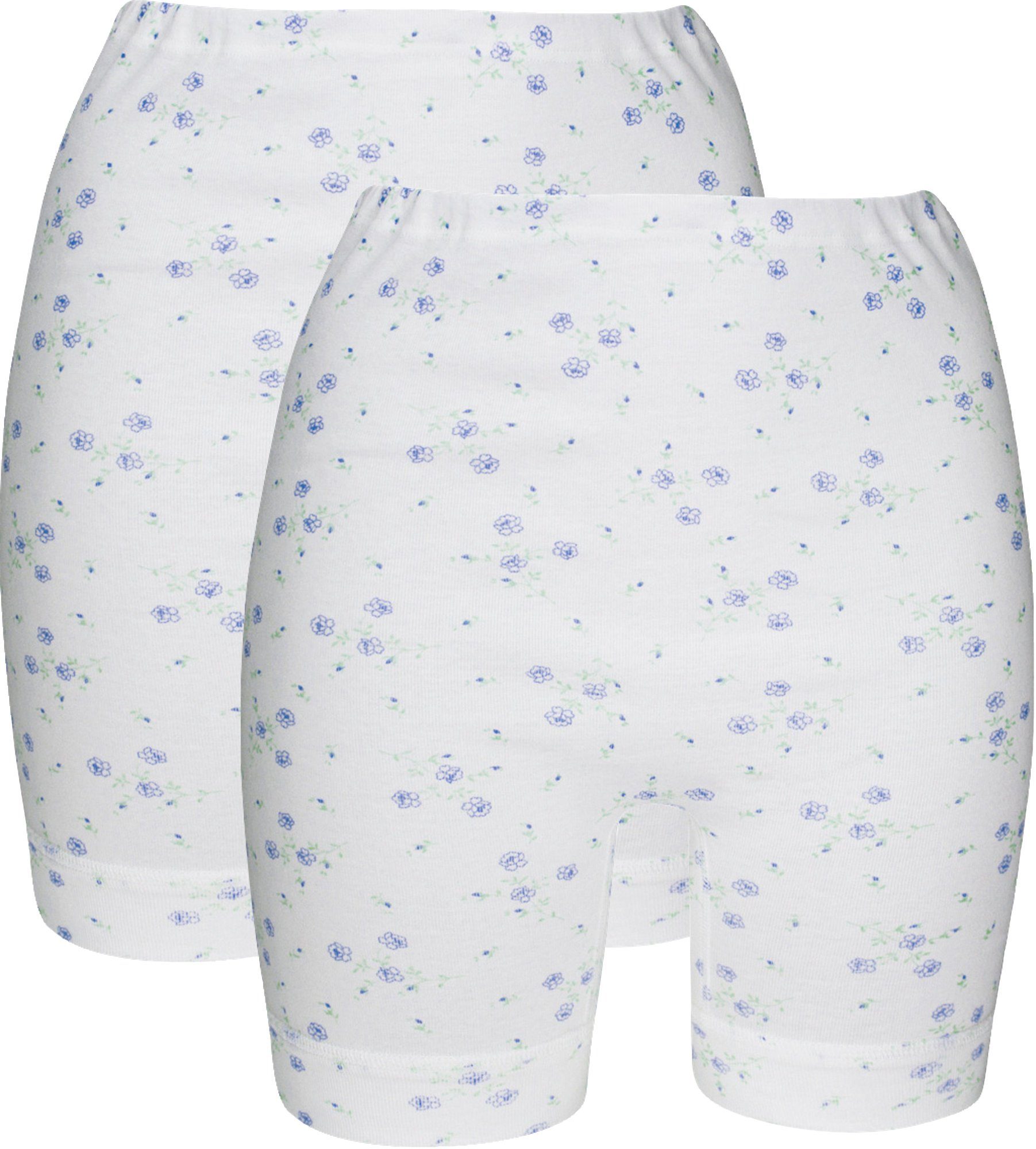 conta Jazz-Pants Slips Damen-Schlüpfer 2er-Pack kochfest Feinripp Blumen