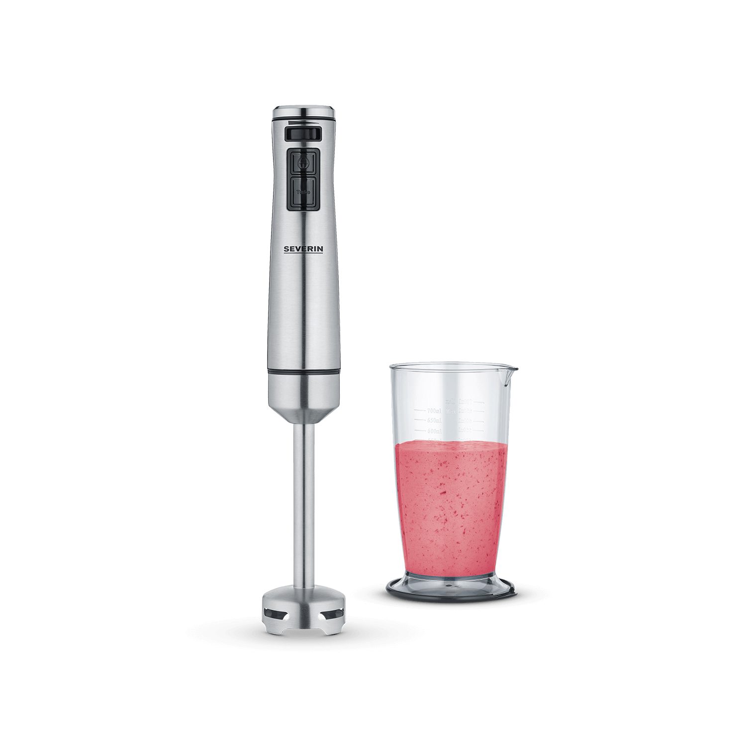 Severin Handmixer SM 3773, 1000 W, 4-Klingen-Edelstahlmesser, BPA-frei, inkl. Mixbehälter