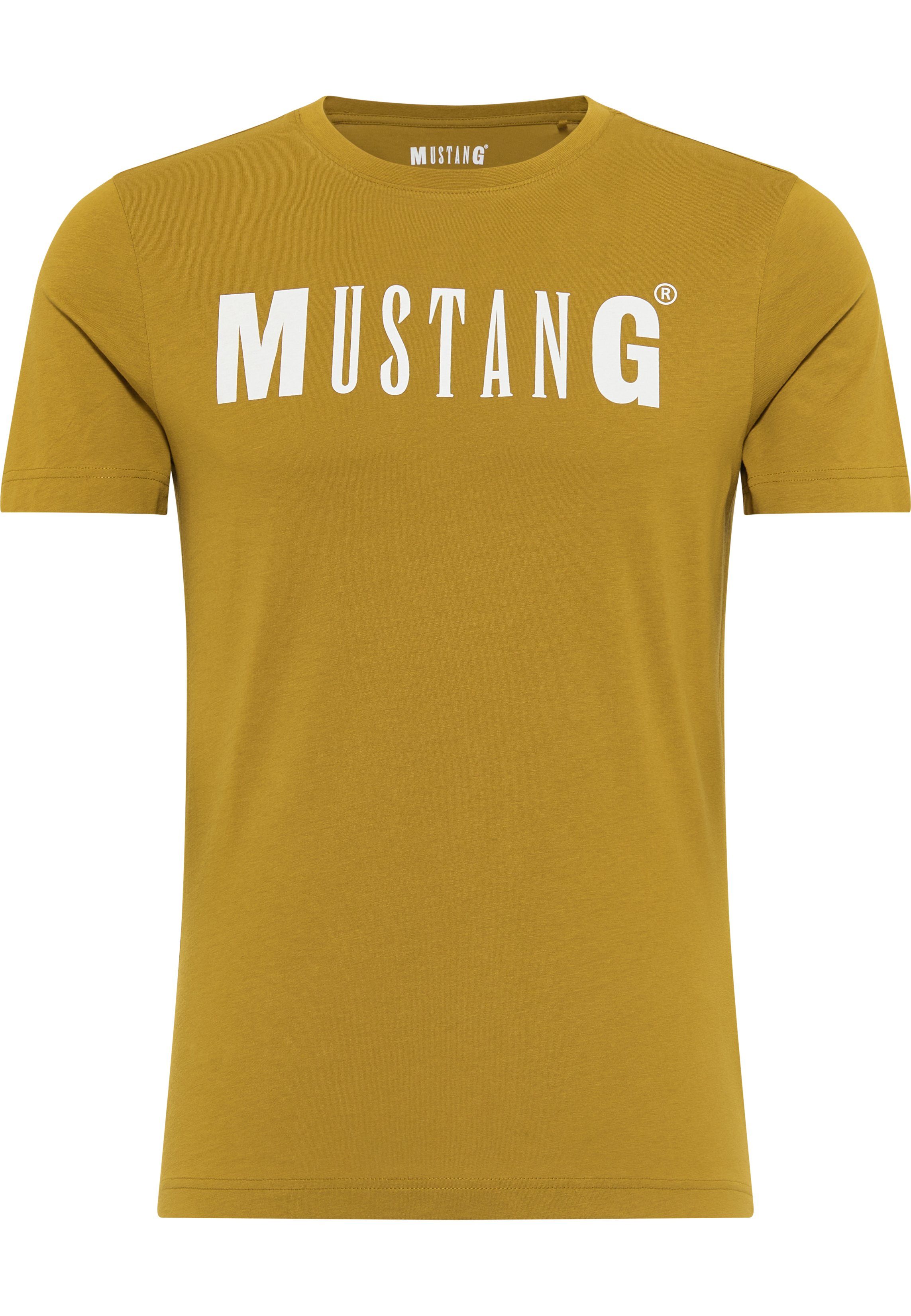 Alex T-Shirt C MUSTANG Logo grün