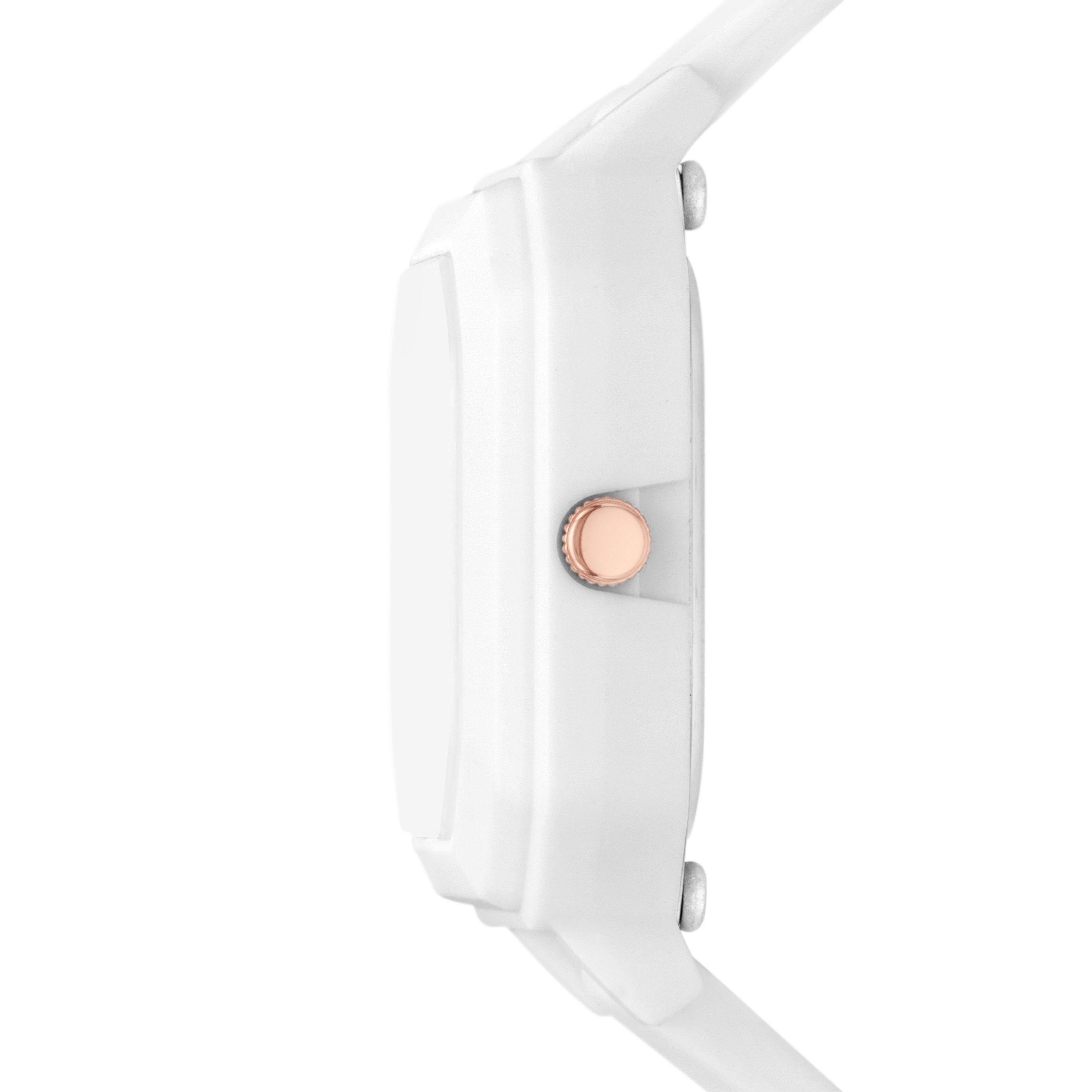 Skechers Quarzuhr Rosencrans Square SR6376, Armbanduhr, Damenuhr, Herrenuhr, Silikonarmband, analog
