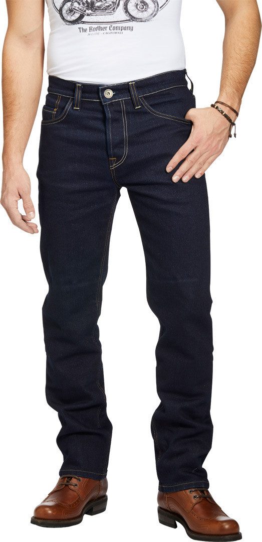 Rokker Motorradhose tech Draw Straight Motorradjeans abriebfest