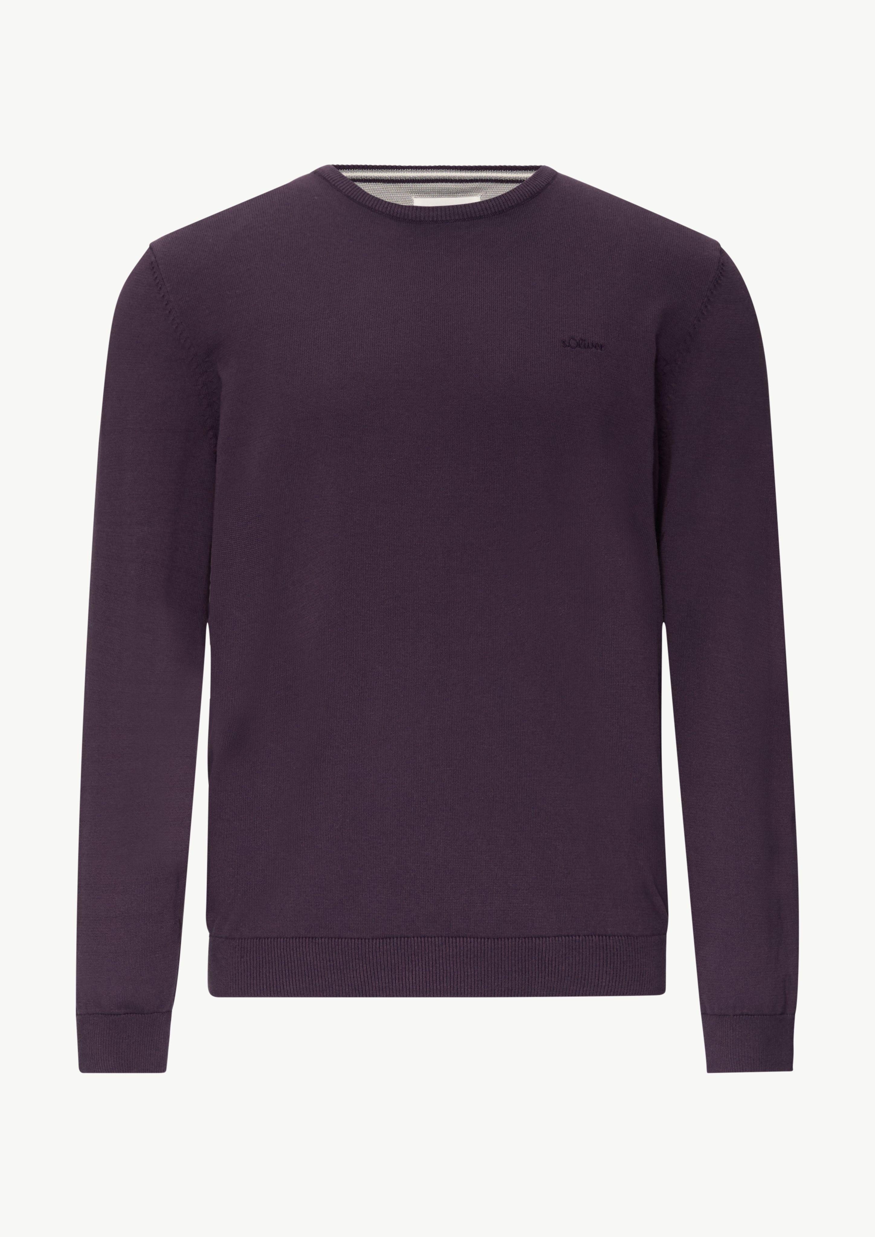 s.Oliver Strickpullover mit Logostickerei günstig online kaufen