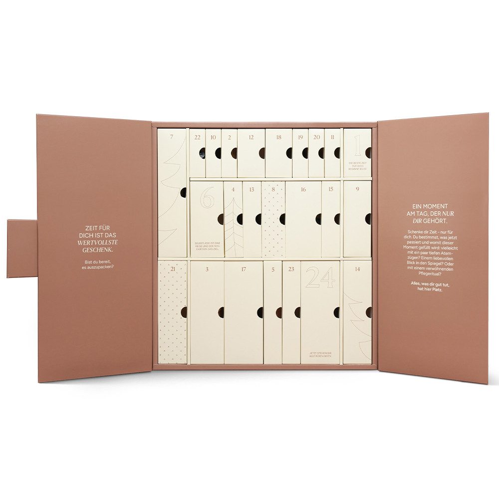 JUNGLÜCK Kosmetik-Adventskalender Beauty Premium Weihnachtskalender 2025 (1-tlg), 24 Momente die nur dir gehören