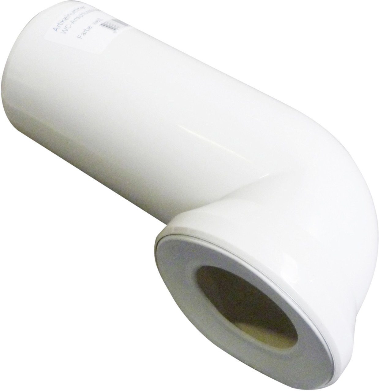 Spülrohr Wisa WC-Anschlußbogen Uni 90° weiß, 23 cm