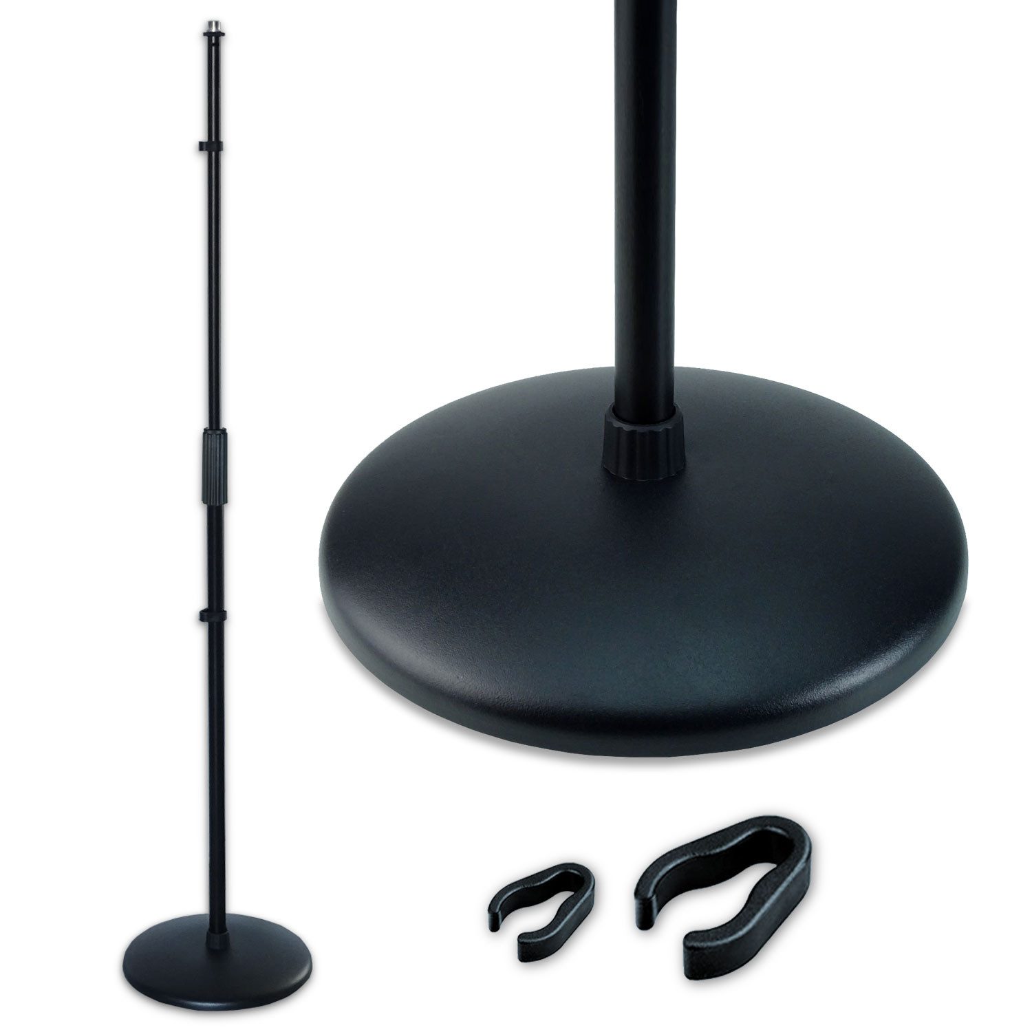RØDE Mikrofon Rode NT1 5th Gen Studio-Mikrofon Schwarz mit geradem Mikrofonständer (Analog), Vorteils-Set mit Mikrofonständer