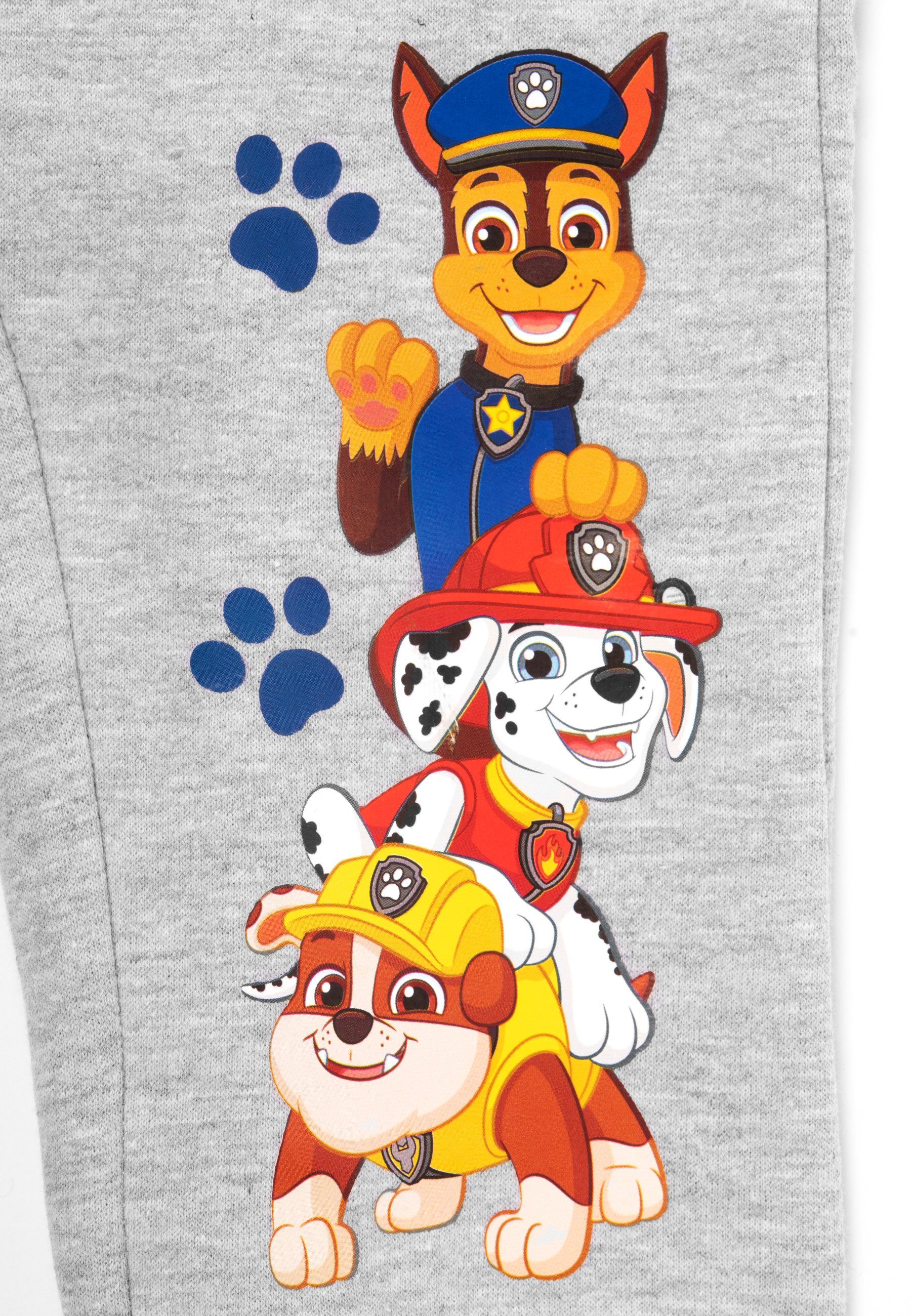 United Labels® Jogginghose Paw Patrol - Chase, Marshall & Rubble, Pfoten