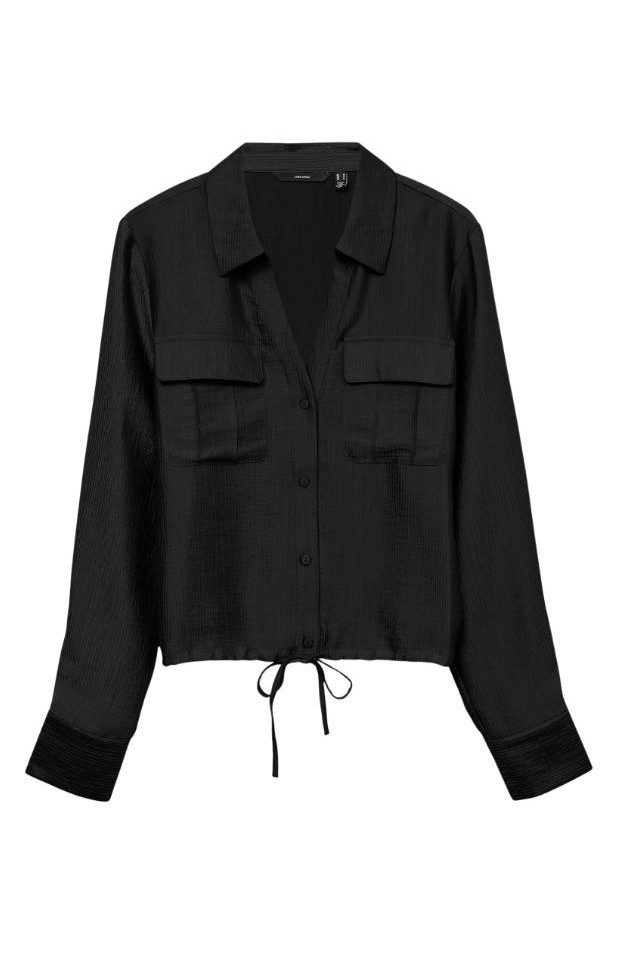 Vero Moda Blusentop VMTOMA LS TIE SHIRT WVN günstig online kaufen