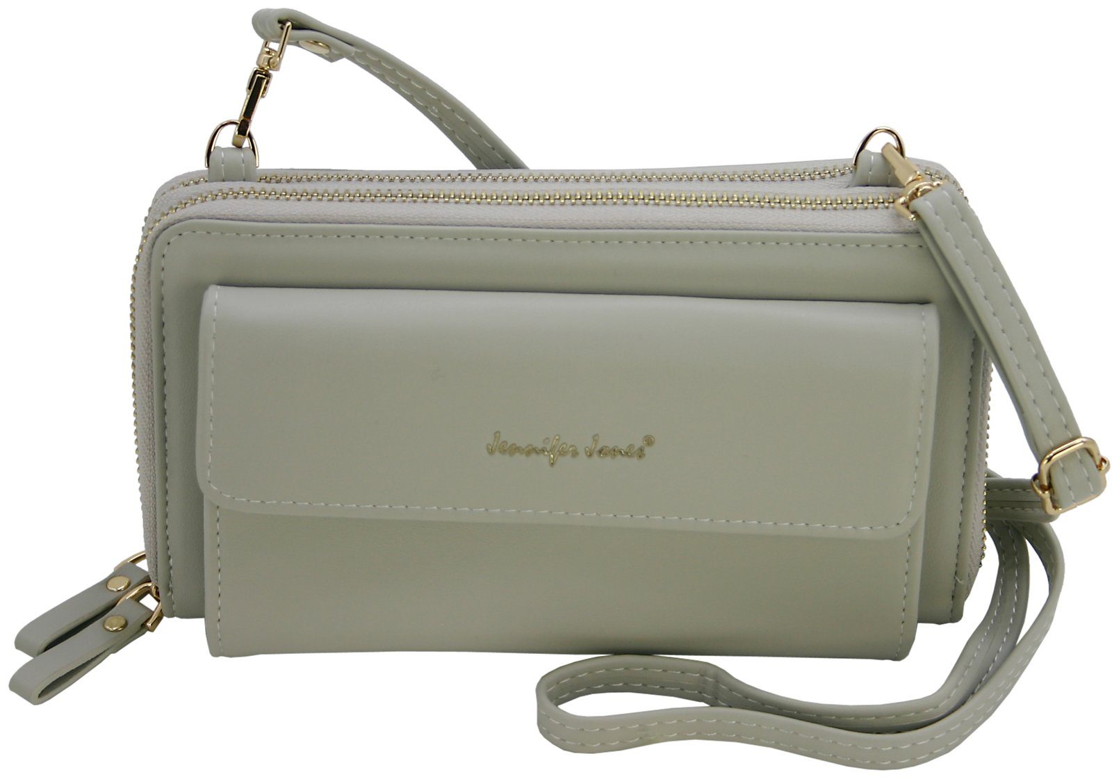 J JONES JENNIFER JONES Schultertasche - Umhängetasche 2in1 Geldbörse & Handytasche bis 7 Zoll